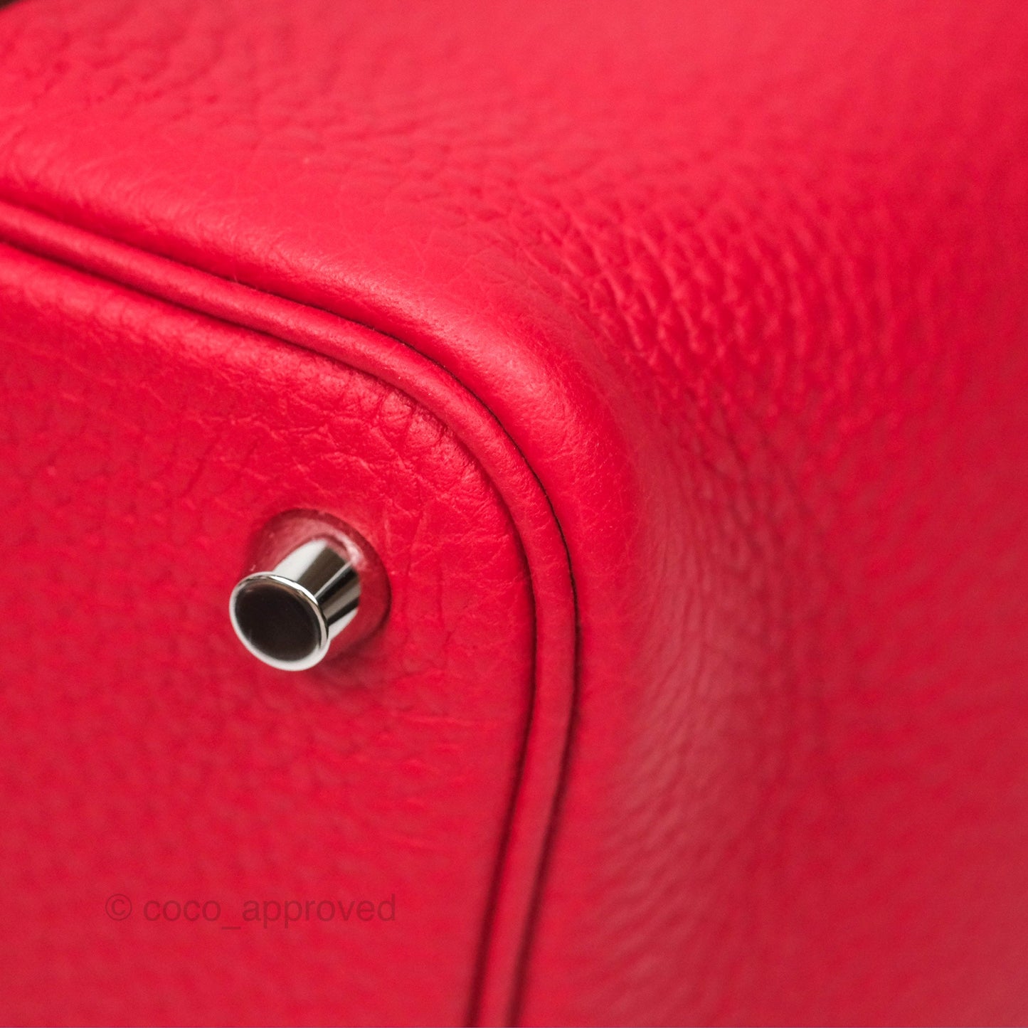 Hermès Picotin Lock 18 Vermillon Taurillon Clemence Palladium Hardware