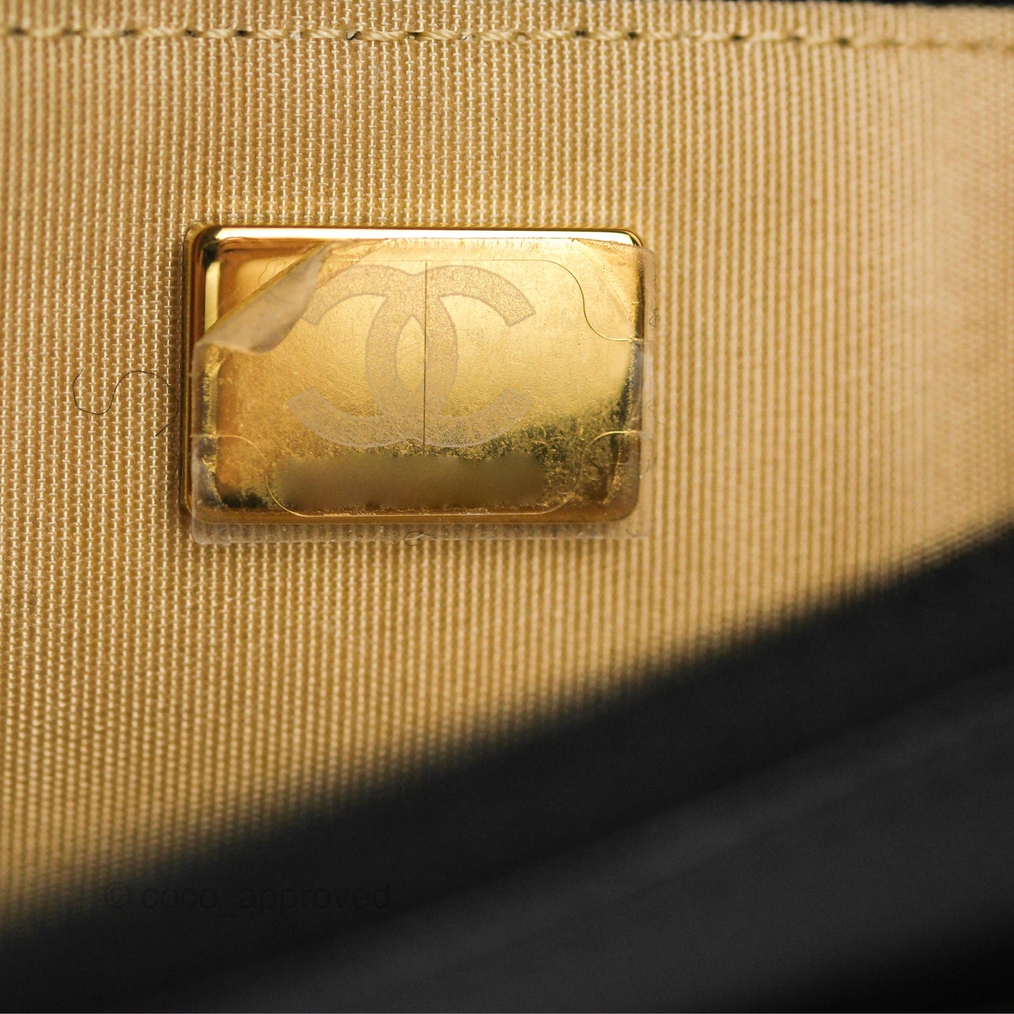 Chanel Quilted Pearl Crush Wallet on Chain WOC Black Lambskin Aged Gold Hardware