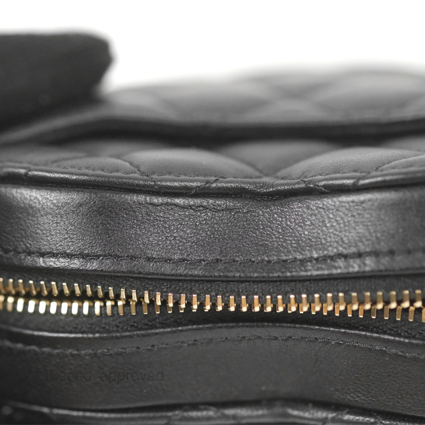 Chanel Small Heart Bag Black Lambskin Gold Hardware 22S