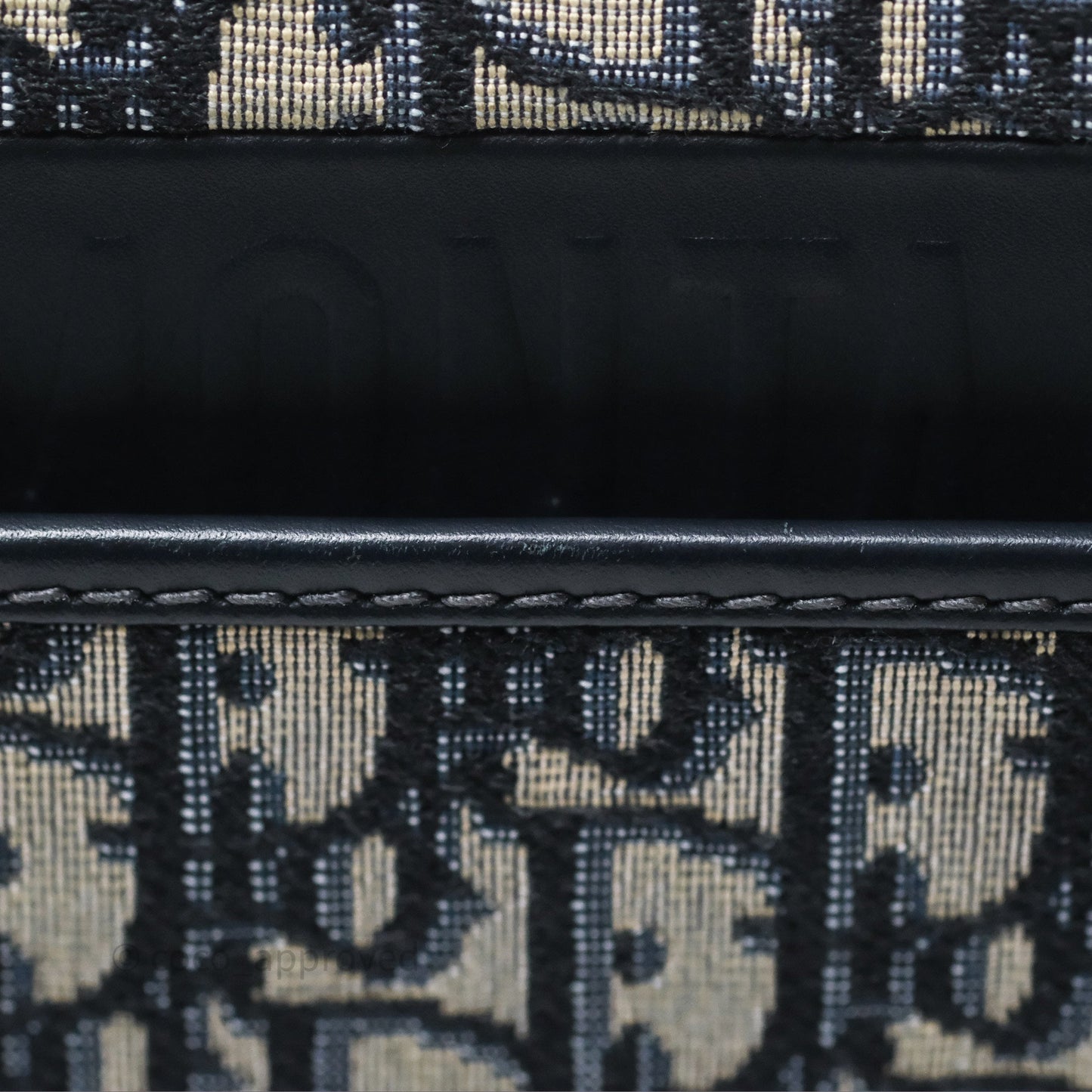 Christian Dior Medium Bobby Bag Blue Oblique Jacquard Canvas