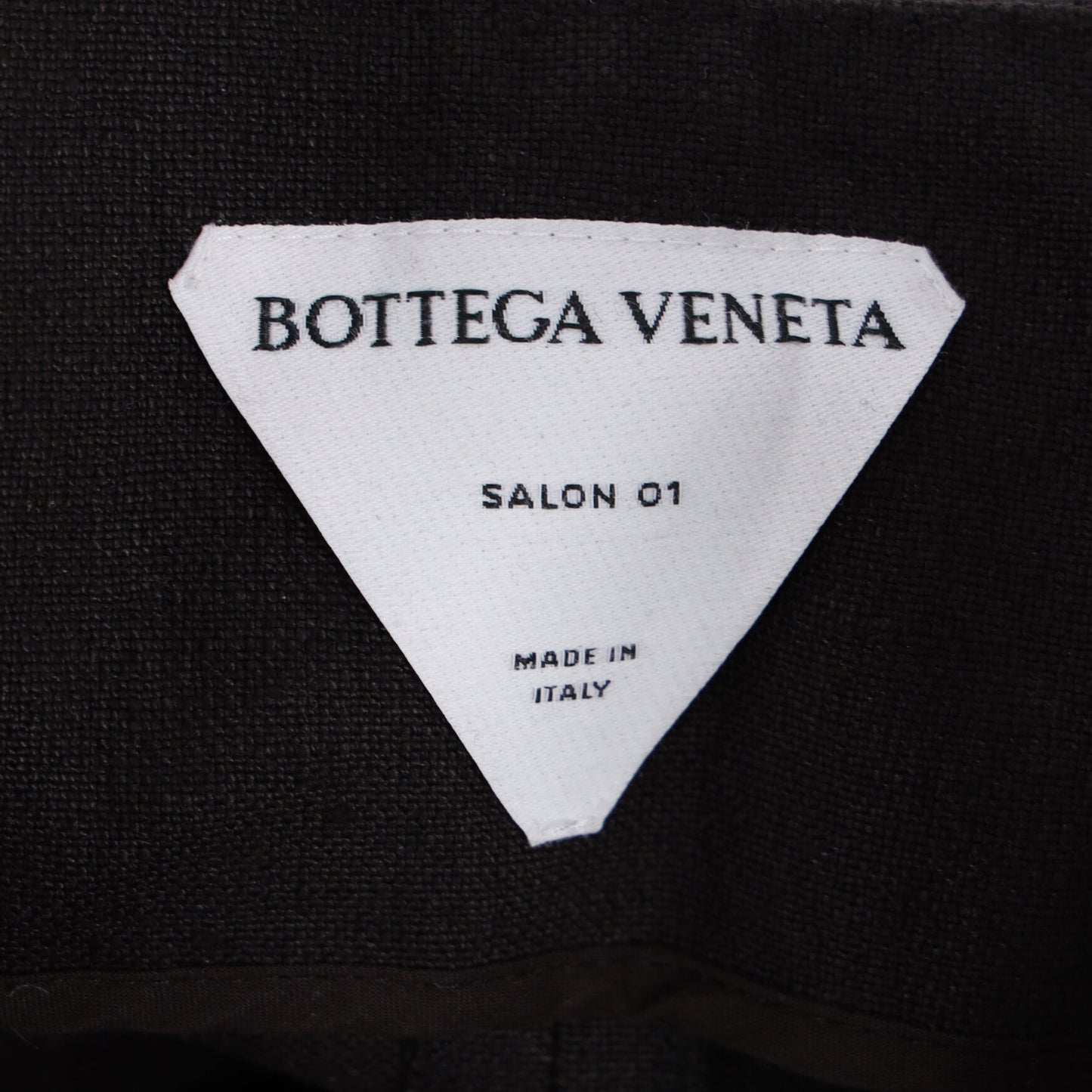 Luxury Bottega Veneta Corset Top Zipped Jumpsuit in Black Linen