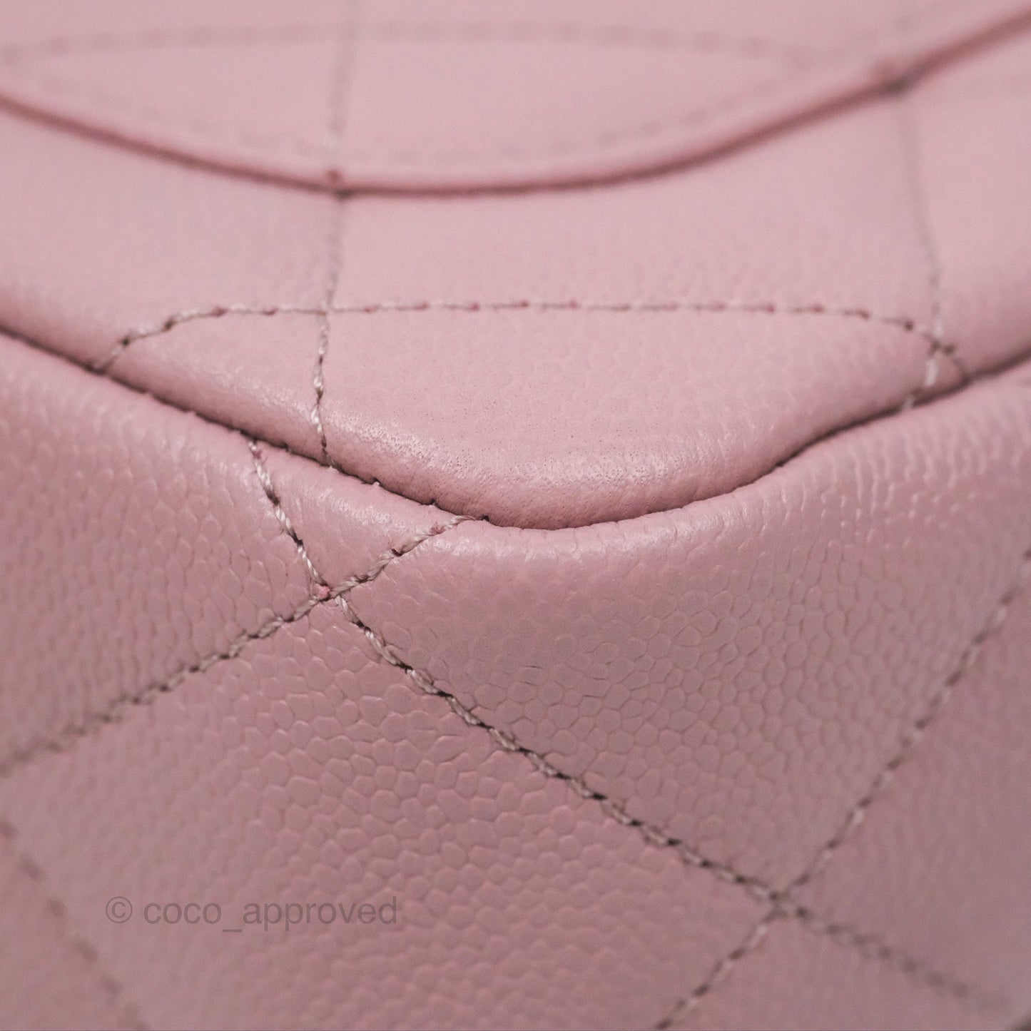 Chanel Mini Flap Bag Heart Adjustable Chain Dusty Pink Caviar Aged Gold Hardware
