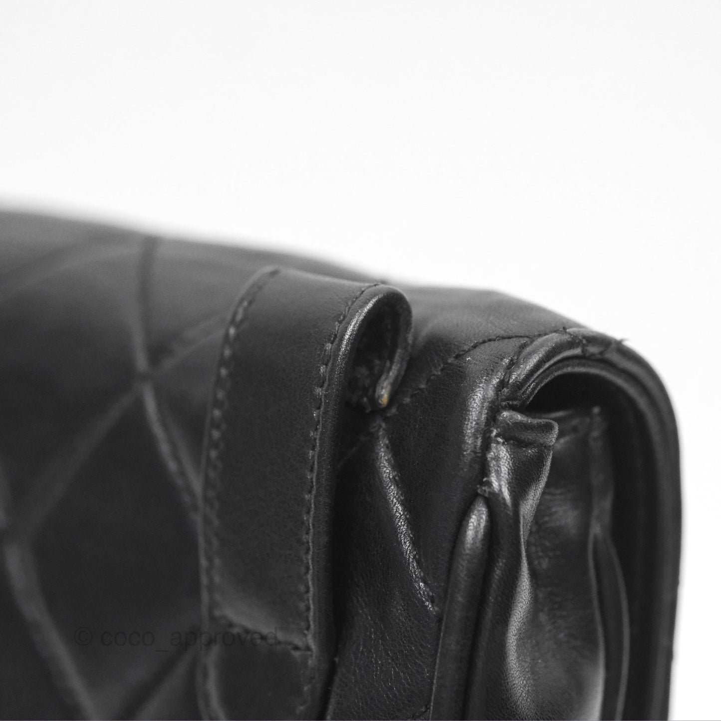 Chanel Vintage Belt Bag Quilted Black Lambskin 24K Gold Hardware