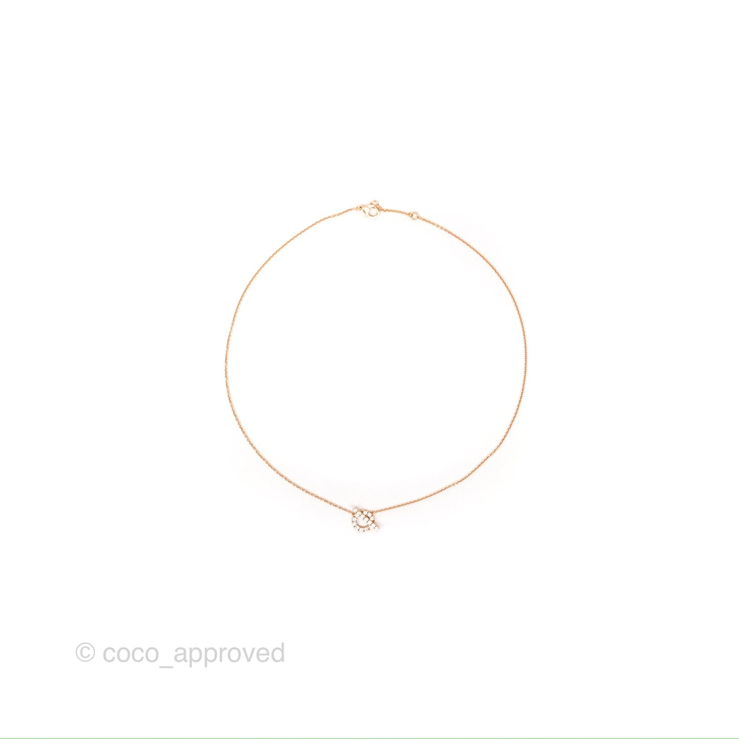 Hermès Finesse Necklace Rose Gold
