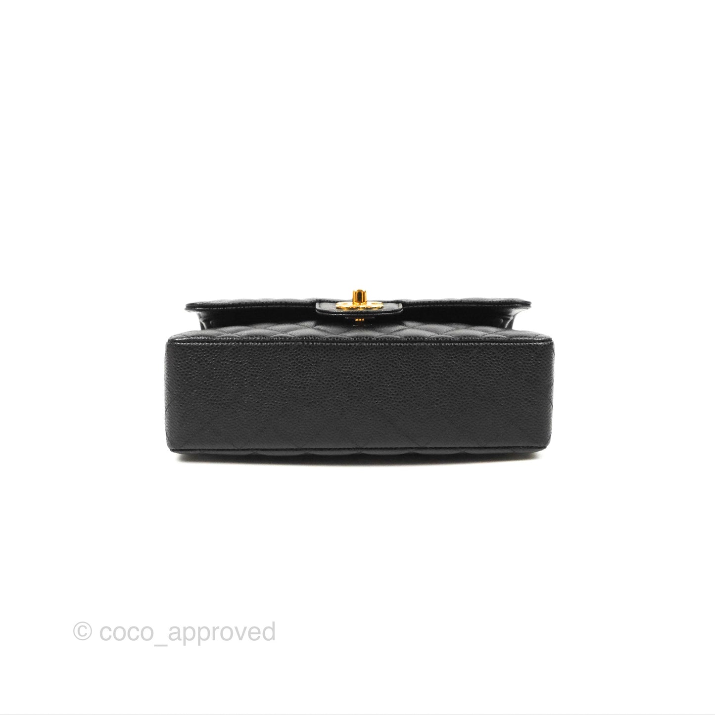 Chanel Small Classic Quilted Flap Black Caviar Gold Hardware