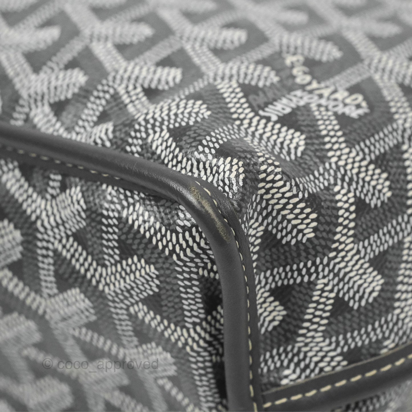Goyard Anjou Mini Bag Goyardine Canvas Grey