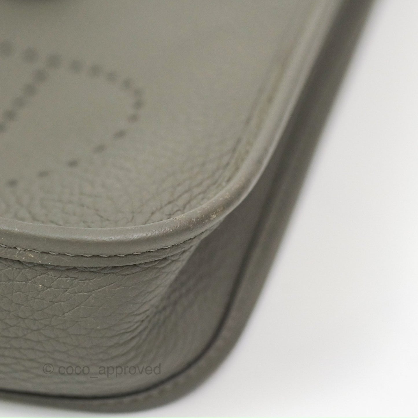 Hermès Mini Evelyne 16 Gris Meyer 0L Clemence Palladium Hardware
