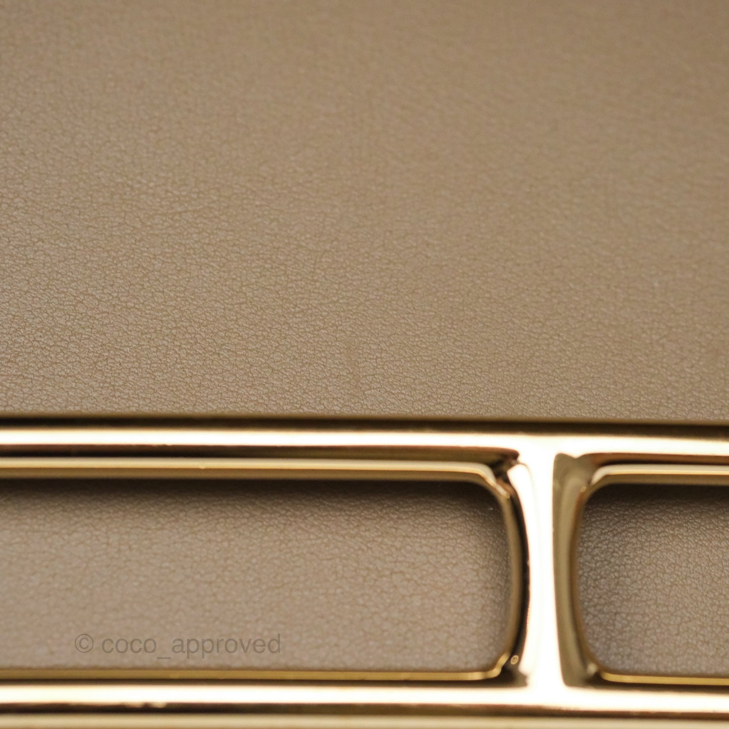 Hermès Roulis Mini 18 Etoupe 18 Swift Gold Hardware