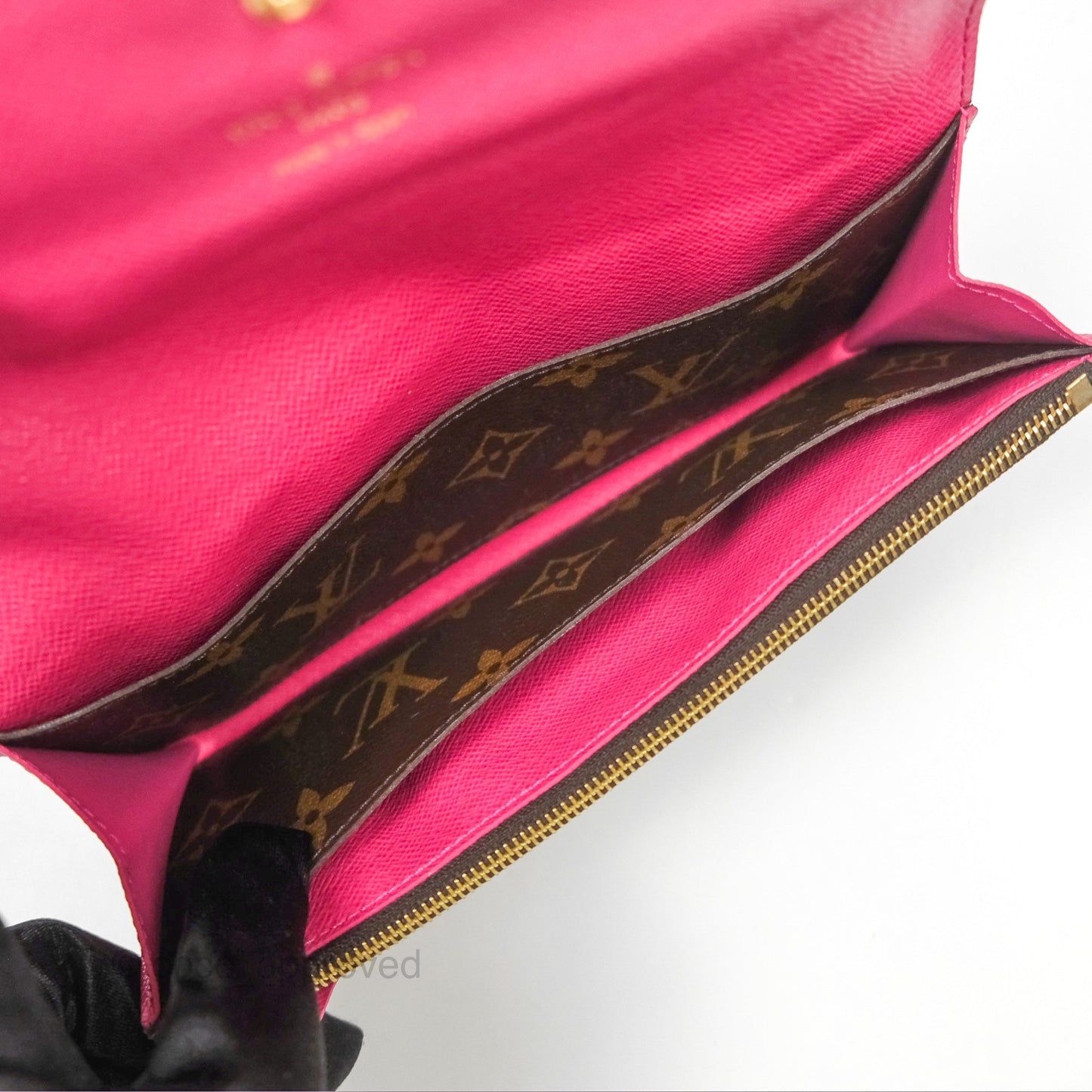 Louis Vuitton Emilie Wallet Monogram Canvas Fuchsia Pink