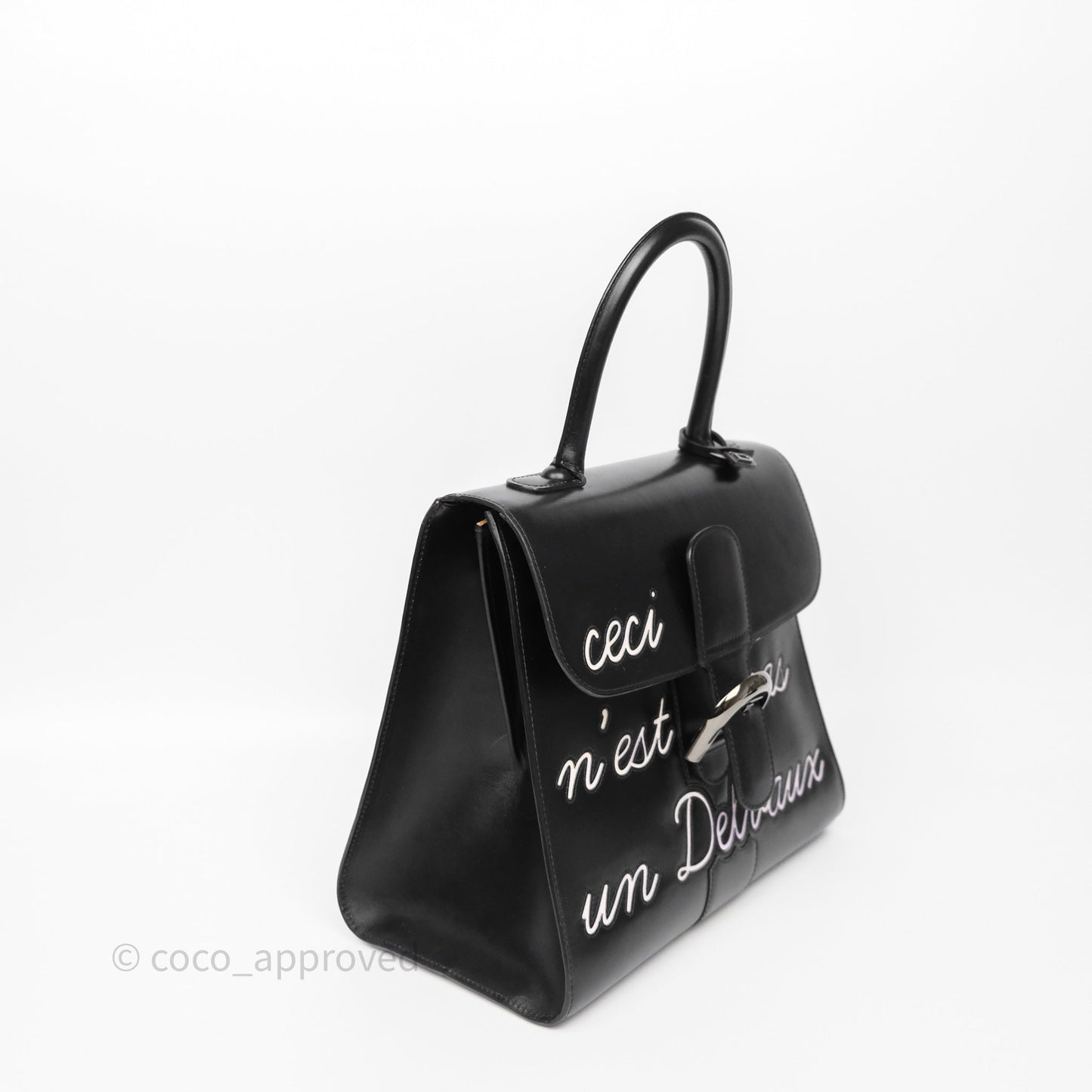 Delvaux Brillant L'Humour MM Black Calfskin