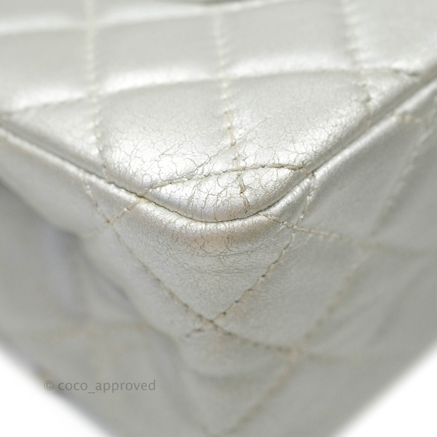 Chanel Reissue 226 Silver Calfskin Silver Hardware