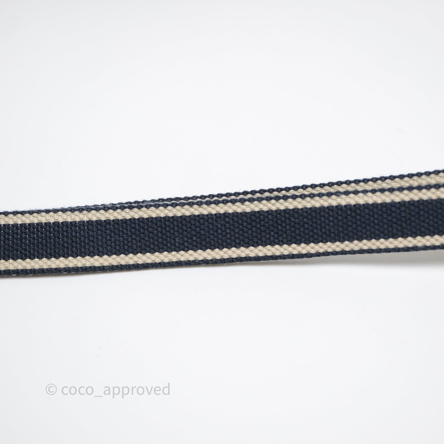 Christian Dior Navy Oblique Slim Saddle Pouch