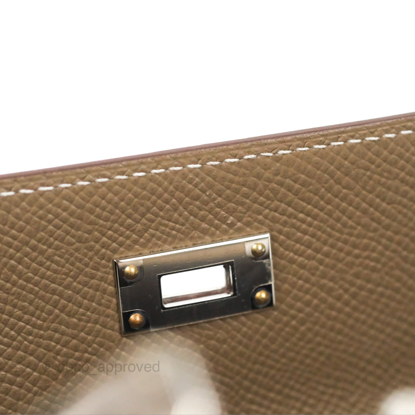 Hermès Kelly To Go Wallet Etoupe Epsom Palladium Hardware