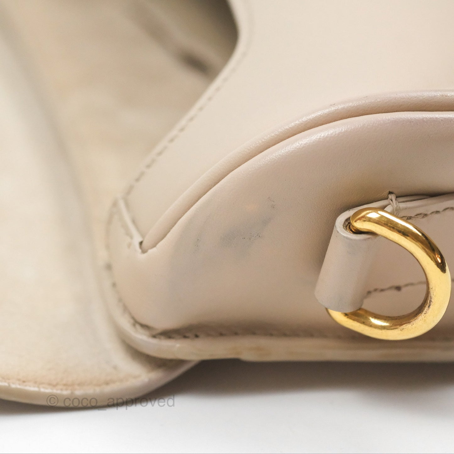 Christian Dior Bobby East-West Bag Calfskin Beige