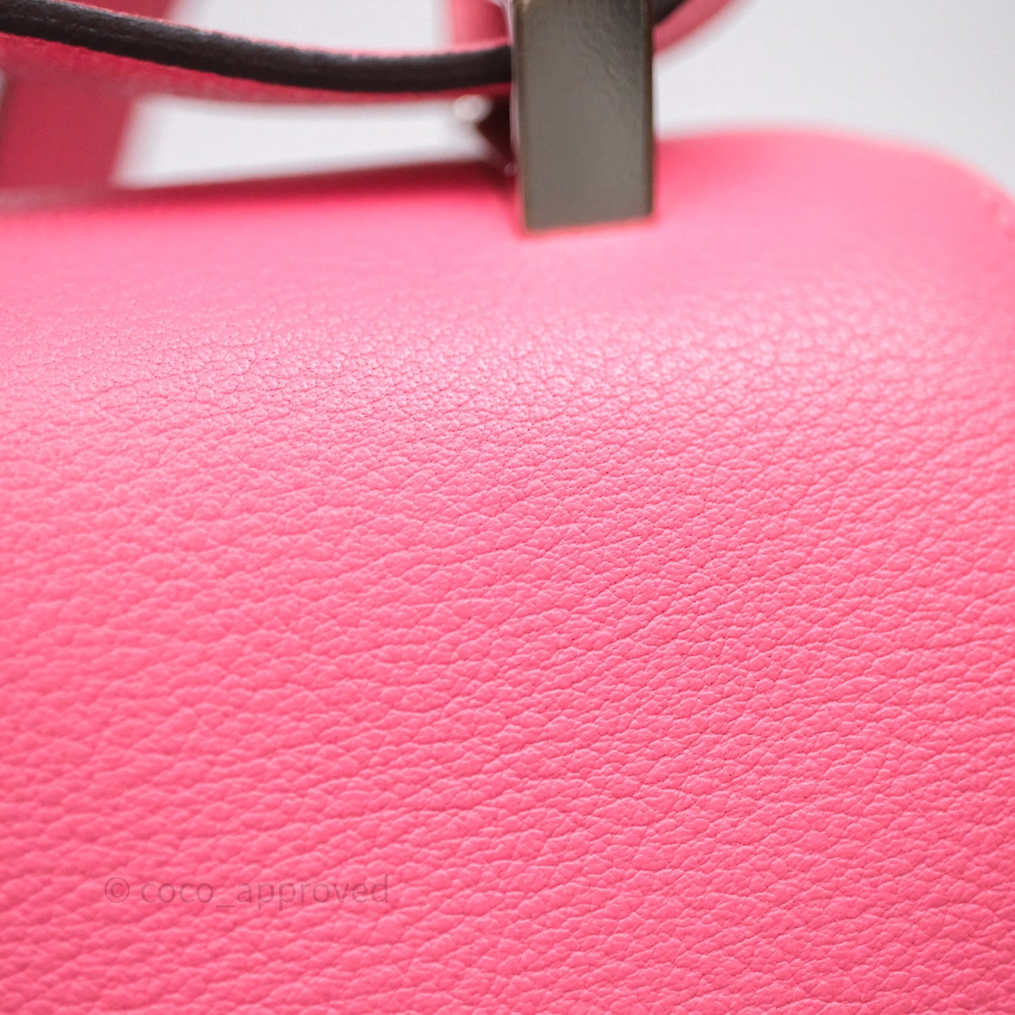 Hermès Constance 24 Rose Azalee 8W Epsom Palladium Hardware