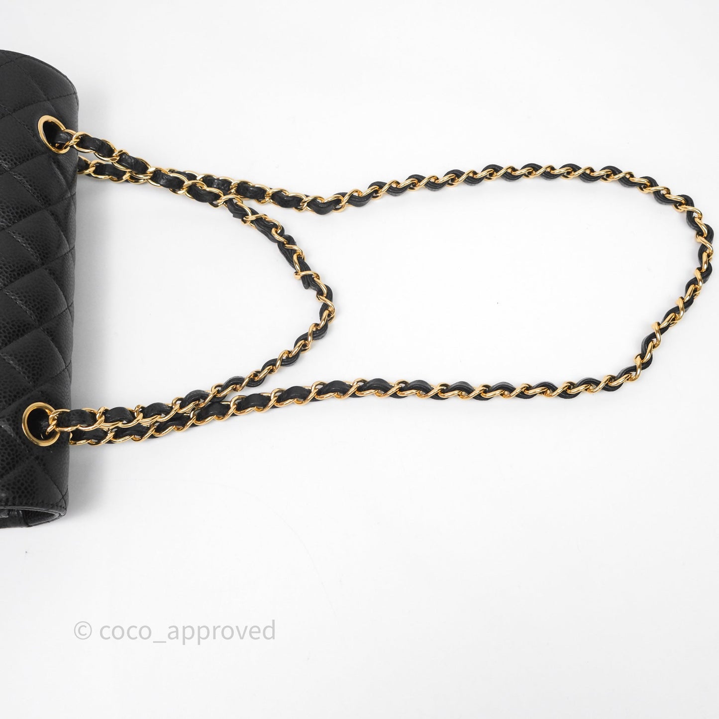 Chanel Small Classic Flap Quilted Black Caviar Gold Hardware