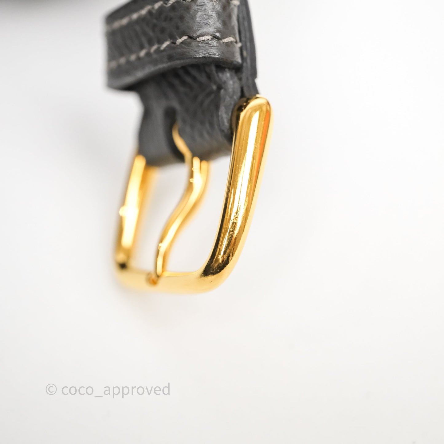 Hermès Della Cavalleria Mini Bag Gris Meyer 0L Epsom Gold Hardware