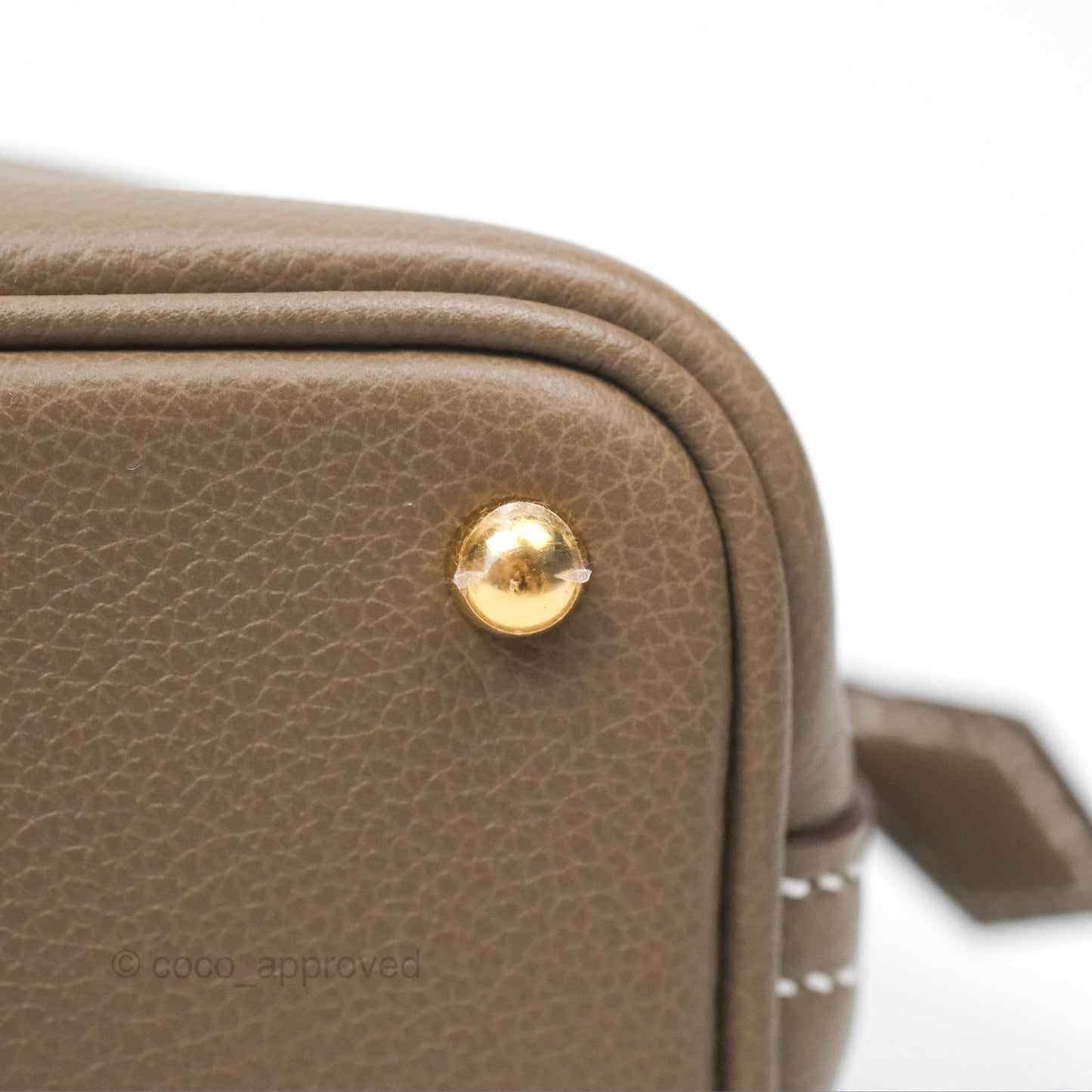 Hermès Bolide Mini 1923 Etoupe Evercolor Gold Hardware