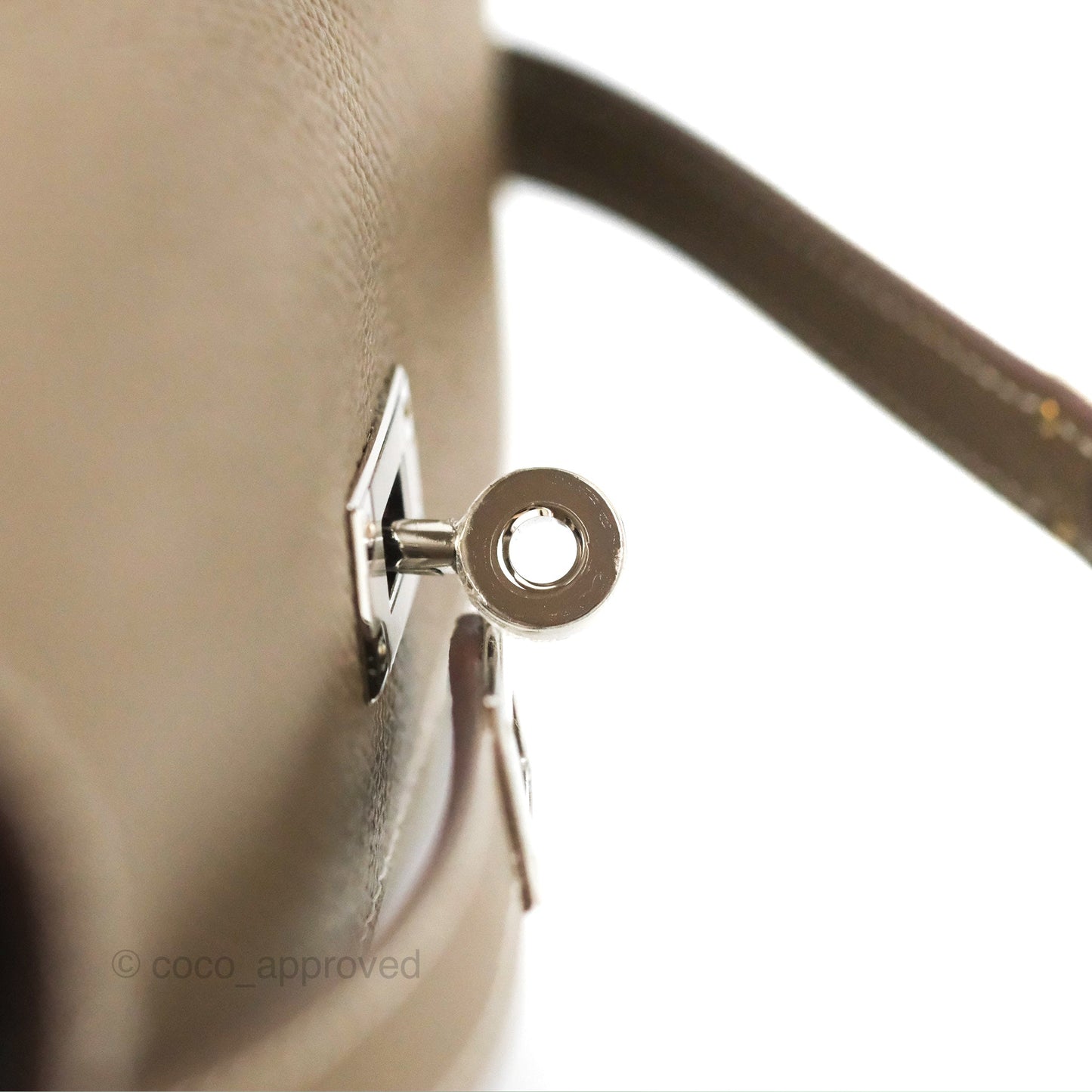 Hermès Kelly To Go Wallet Etoupe Epsom Palladium Hardware