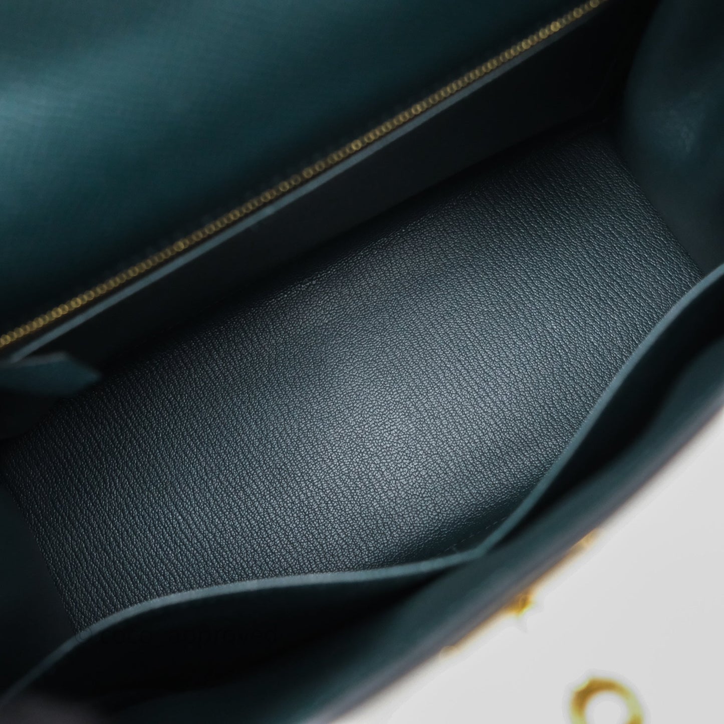 Hermès Kelly 28 Sellier Vert Cypres 6O Epsom Gold Hardware
