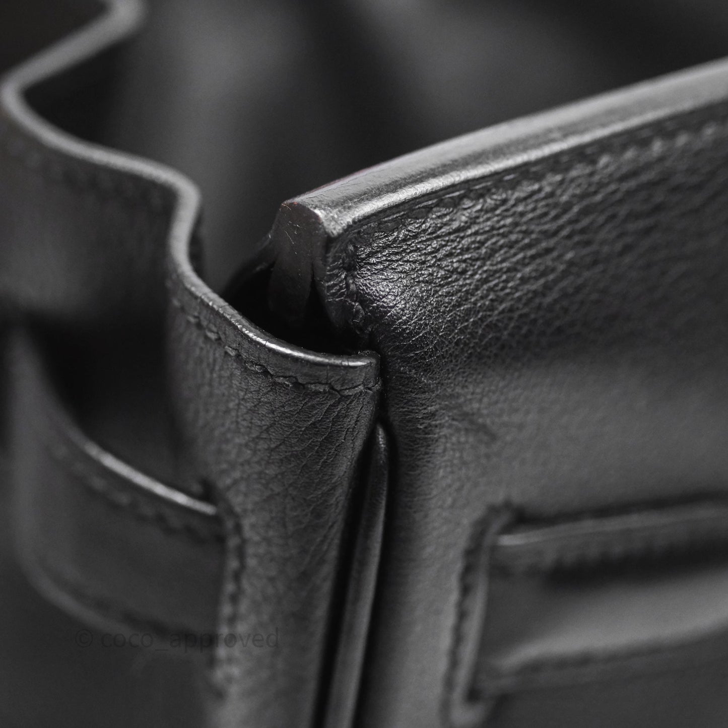Hermès Birkin 30 Noir 89 Evergrain Palladium Hardware