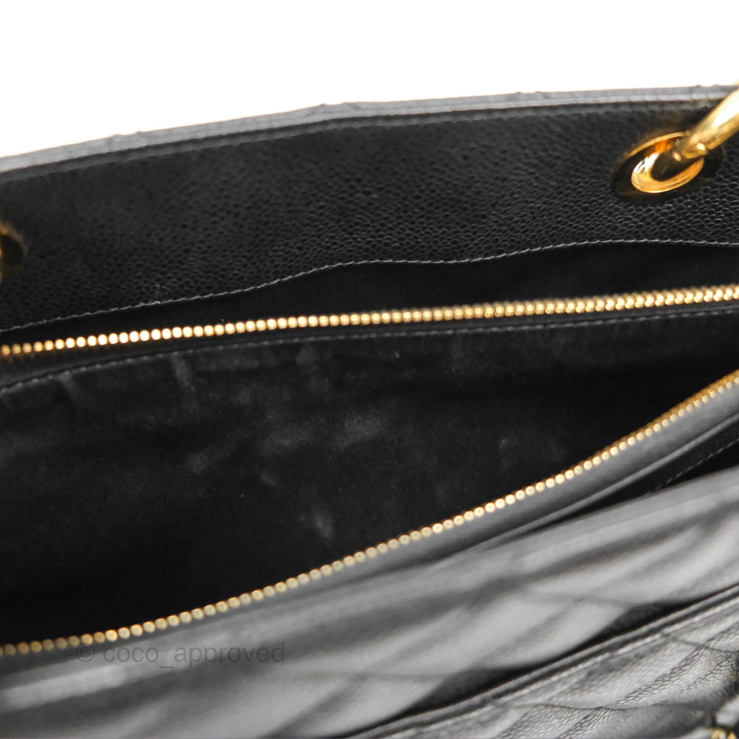 Chanel GST Black Caviar Gold Hardware