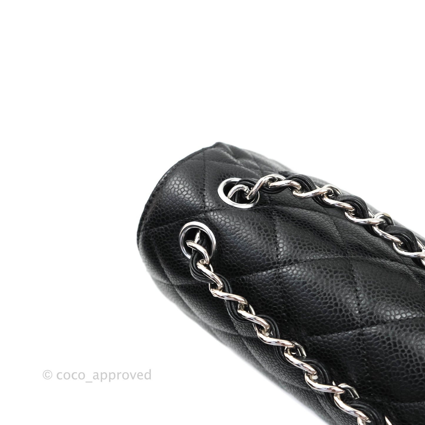 Chanel Jumbo Double Flap Black Caviar Silver Hardware⁣⁣