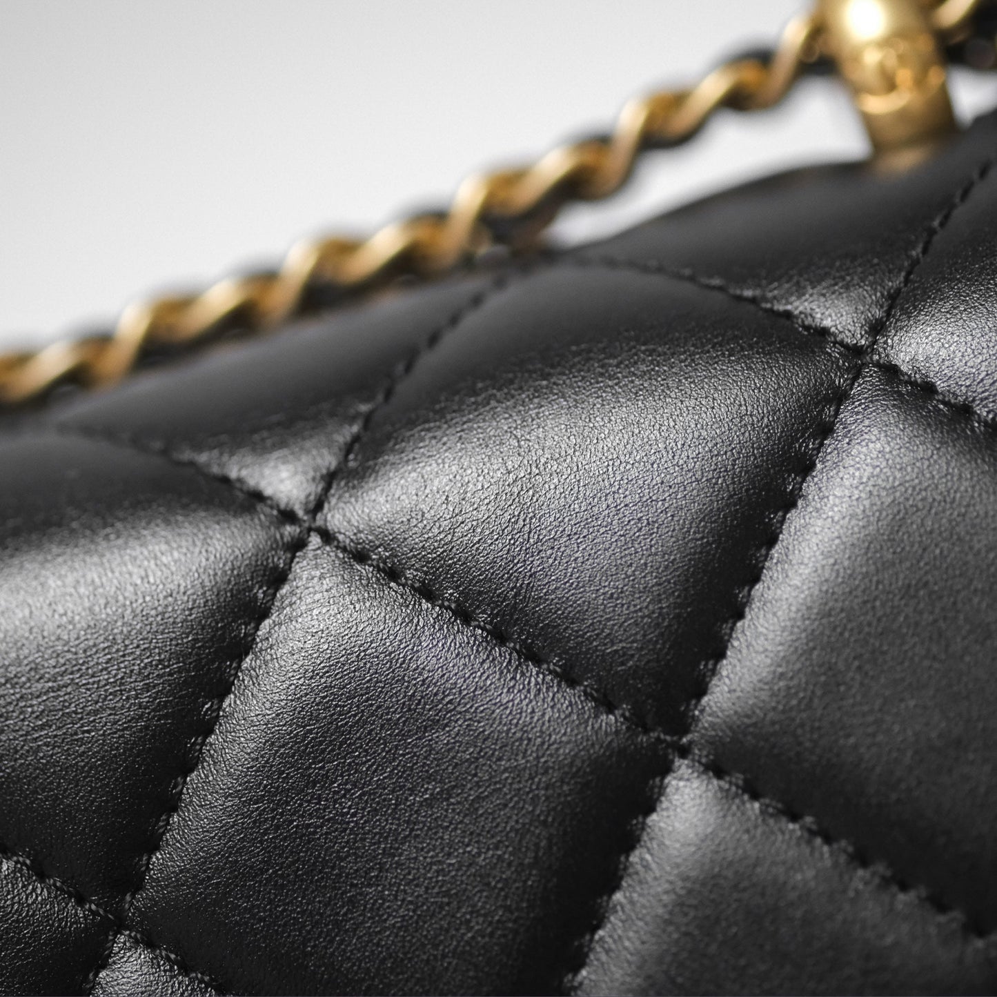 Chanel Quilted Mini Perfect Fit Adjustable Black Calfskin Gold Hardware