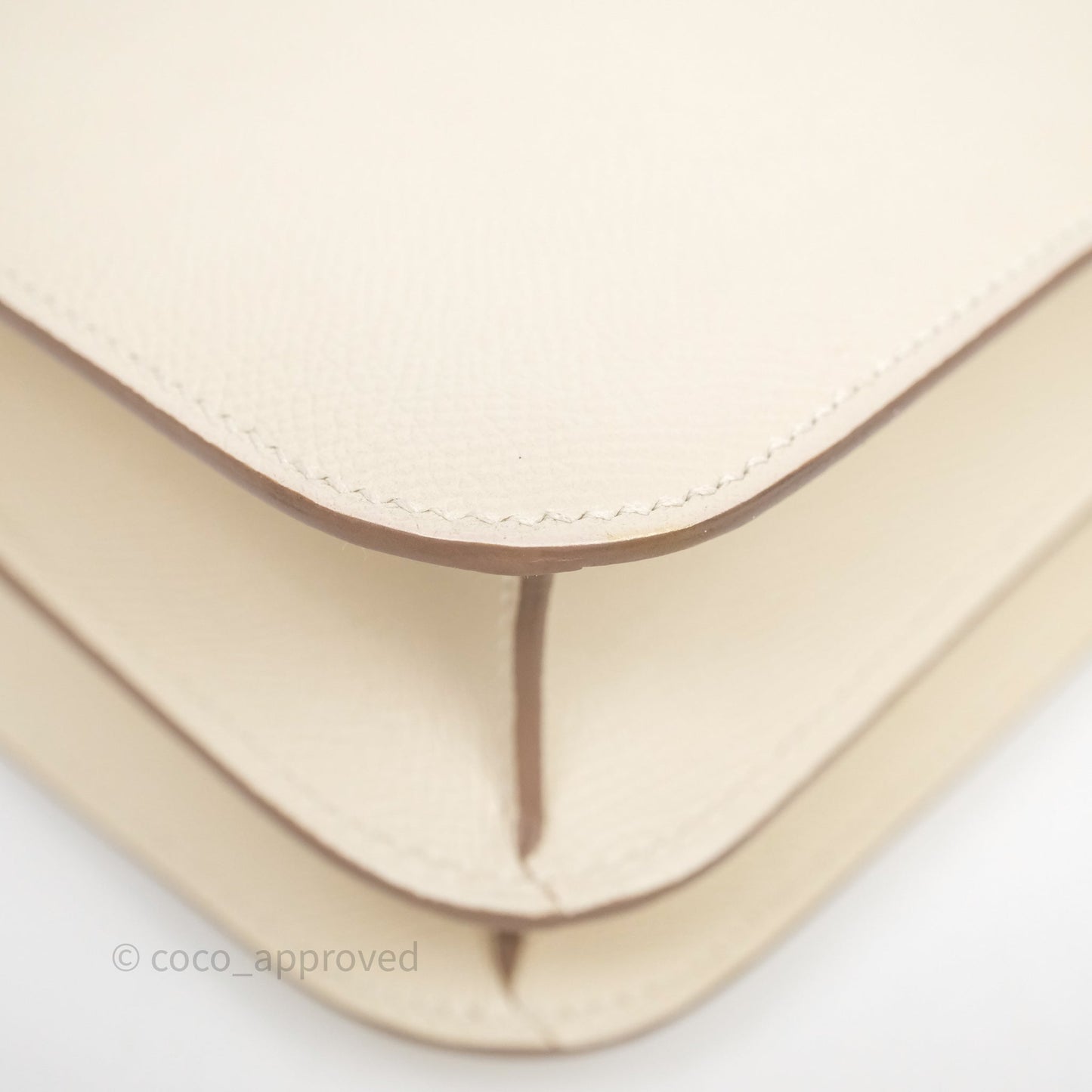 Hermès Constance 24 Craie 10 Epsom Gold Hardware