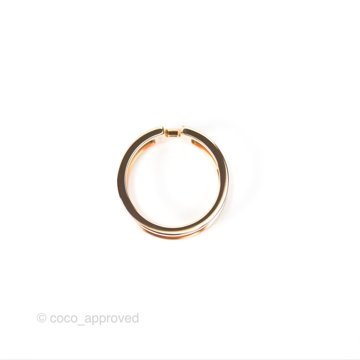 Hermes H en Rond Scarf Ring Rose Gold
