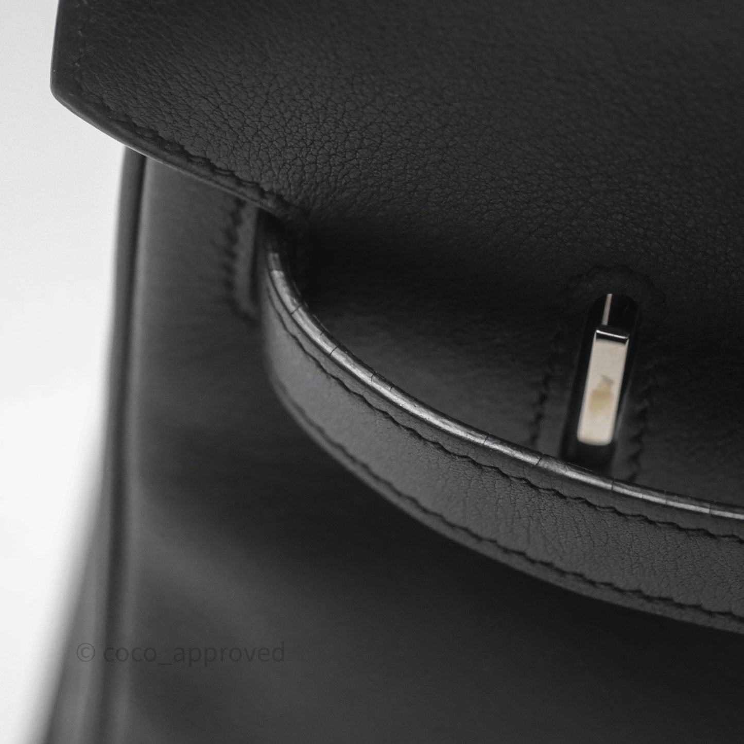 Hermès Birkin 30 Noir 89 Evergrain Palladium Hardware
