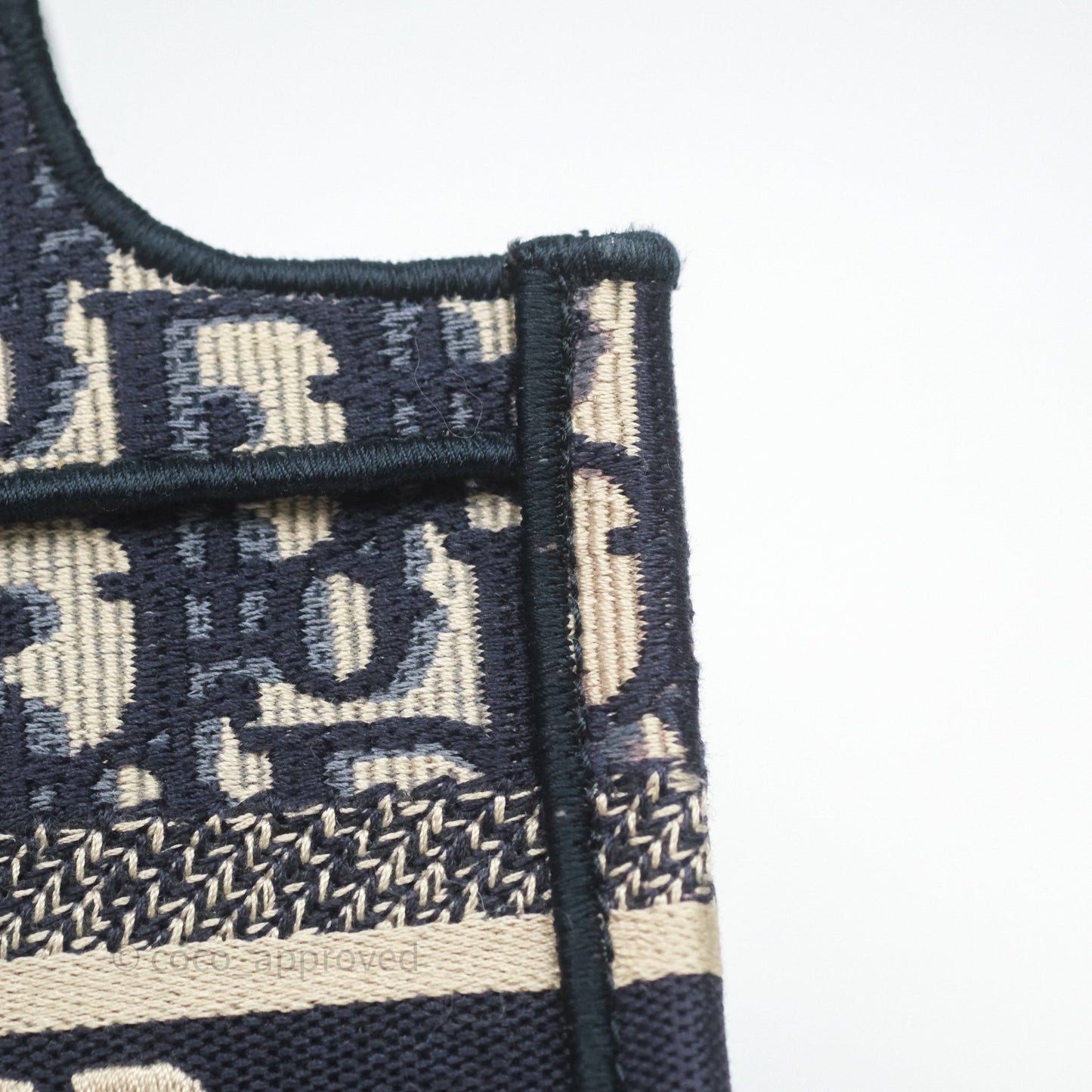 Dior Mini Book Tote Blue Oblique Canvas