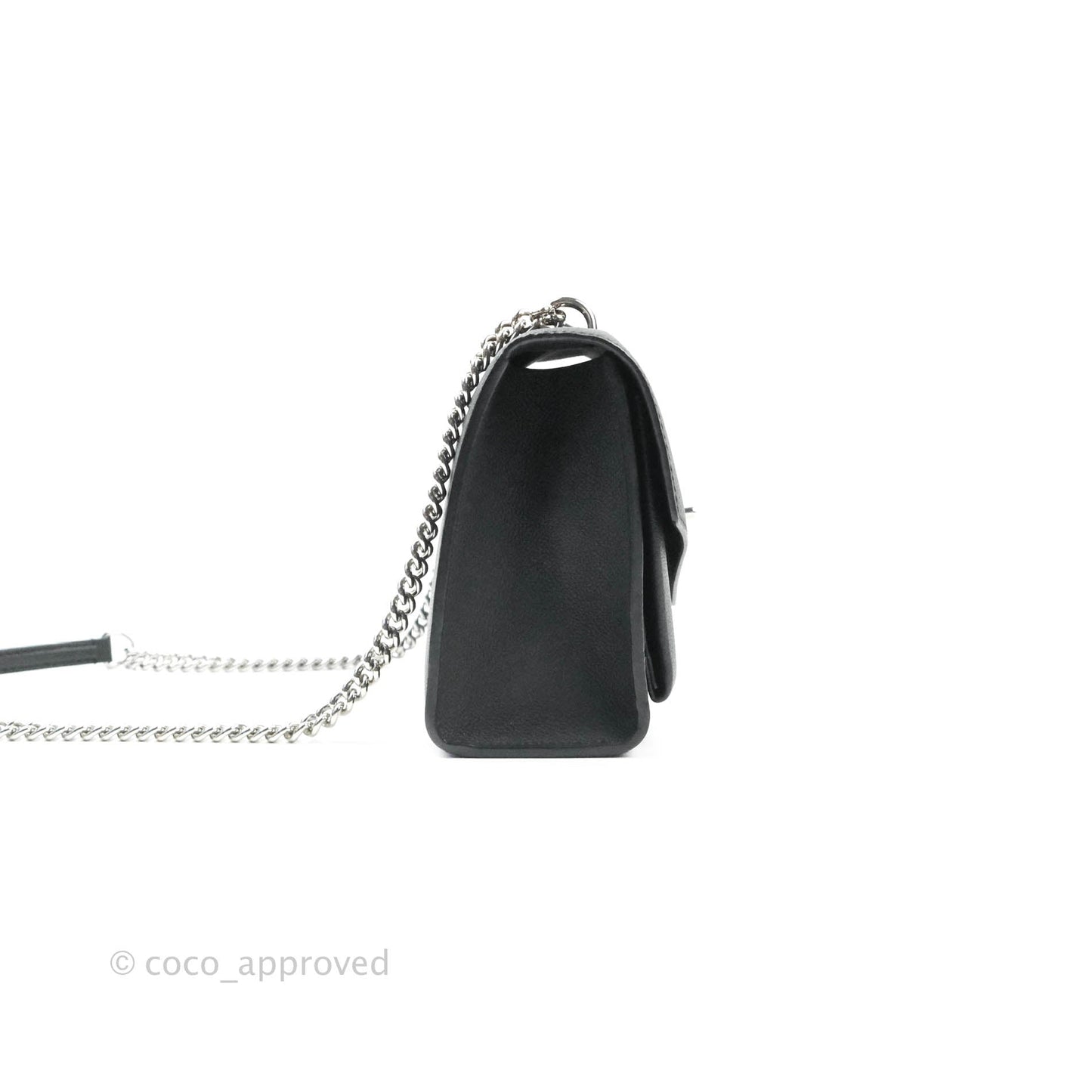 Louis Vuitton Calfskin My Lockme BB Bag Black Silver Hardware