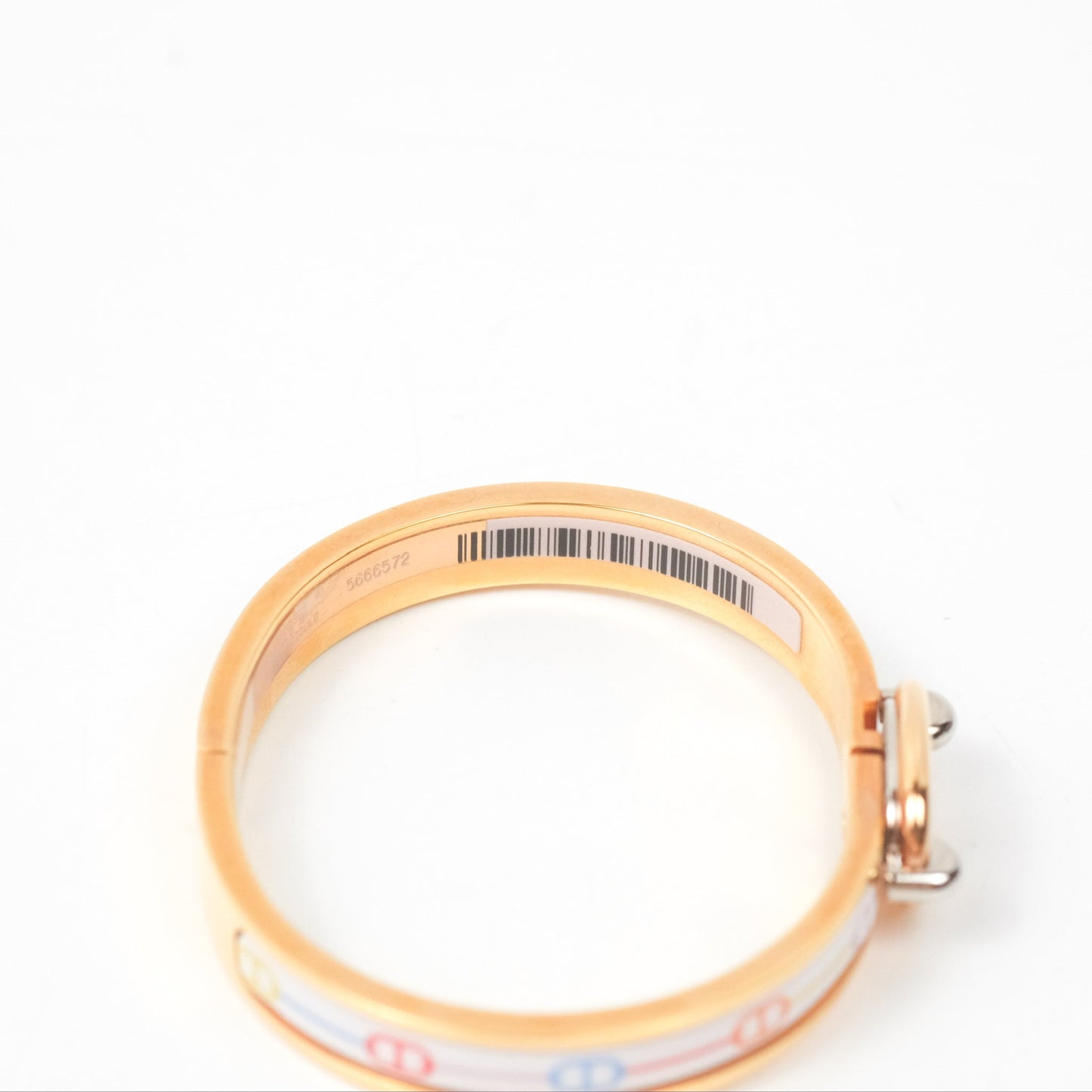 Hermès Mini Clic Chaine D'ancre Farandole Bracelet Pastel Acidulé Rose Gold Hardware