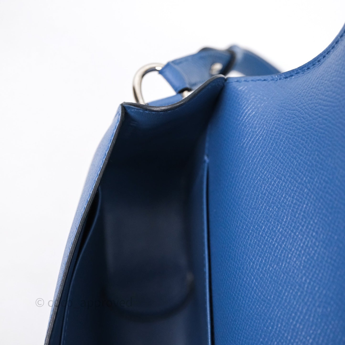 Hermès Cherche-Midi R2 Bleu Agate Epsom Palladium Hardware