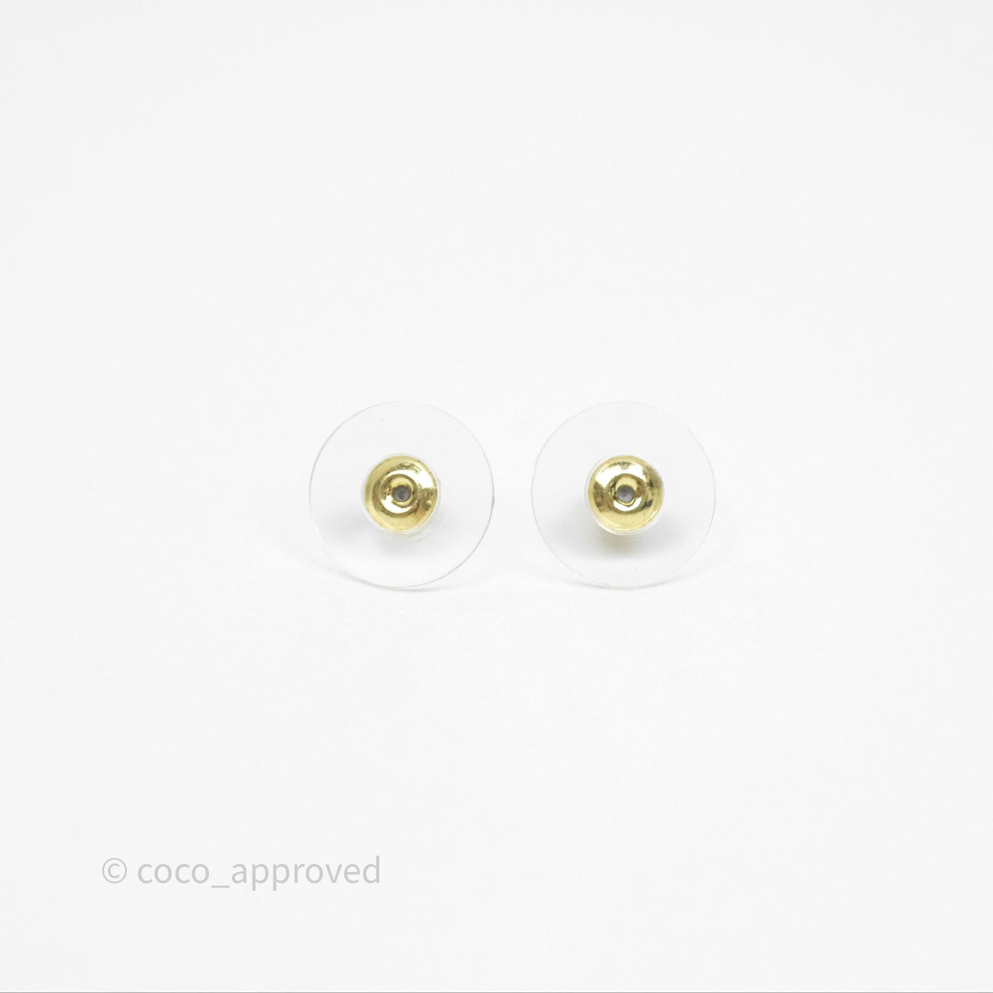 Chanel Crystal CC No5 Perfume Bottle Drop Earrings Gold Tone 22S