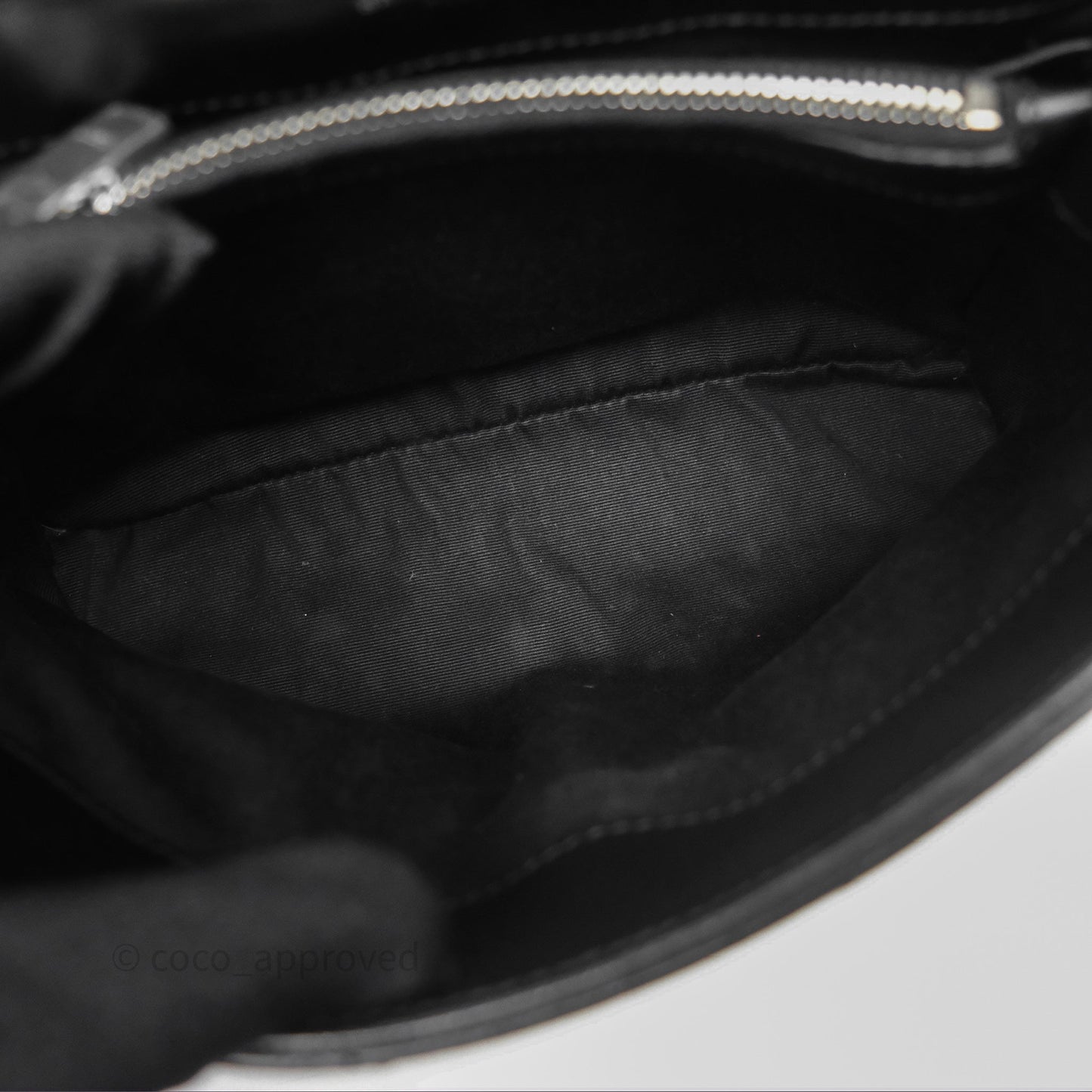 Saint Laurent Loulou Small Flap Bag Black Silver Hardware