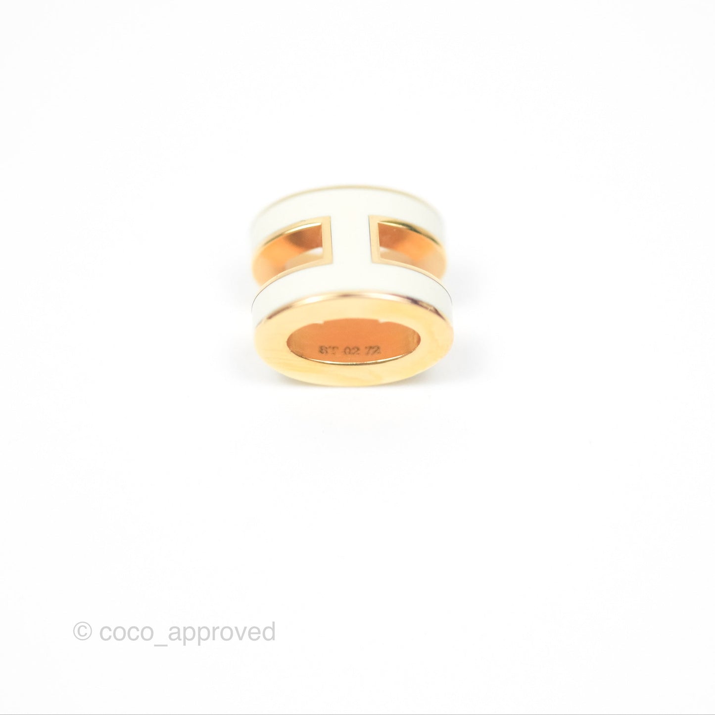 Hermès Mini Pop H Pendant Necklace Blanc Gold Hardware