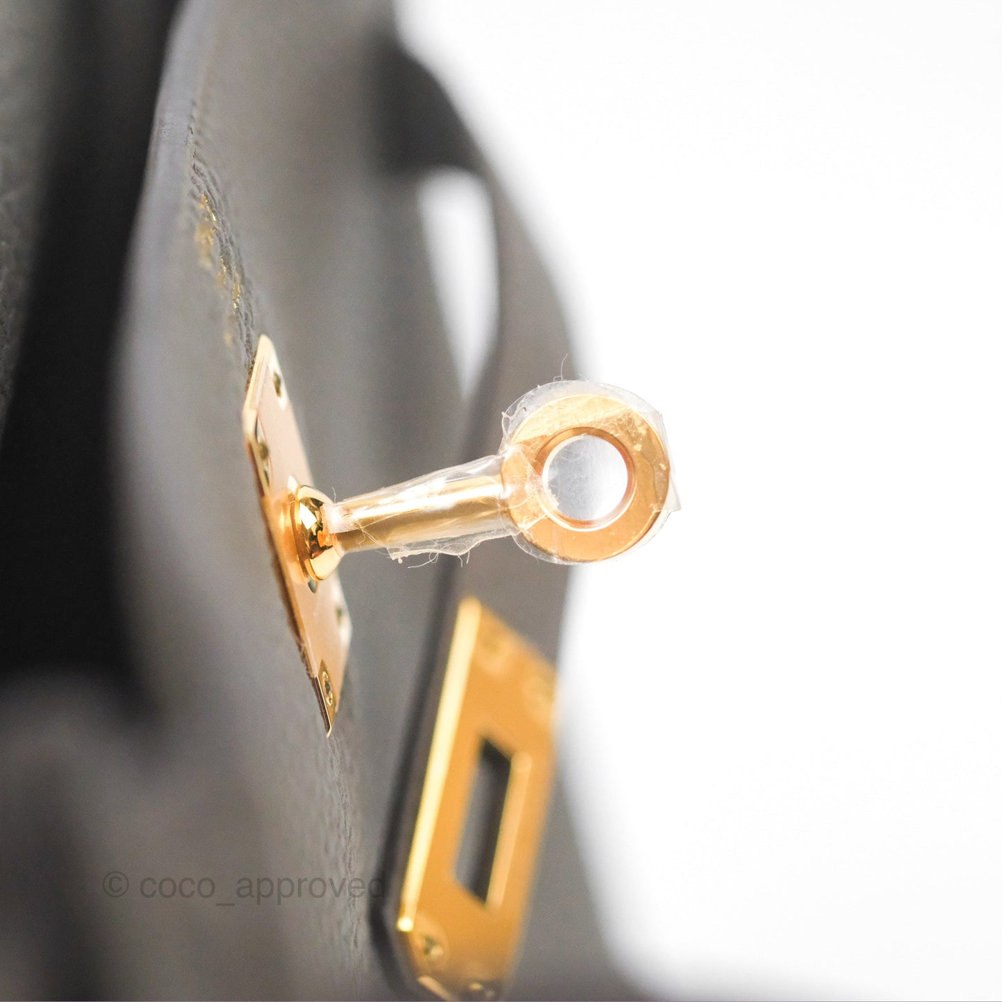 Hermès Kelly 25 Retourne Gris Etain 8F Togo Gold Hardware