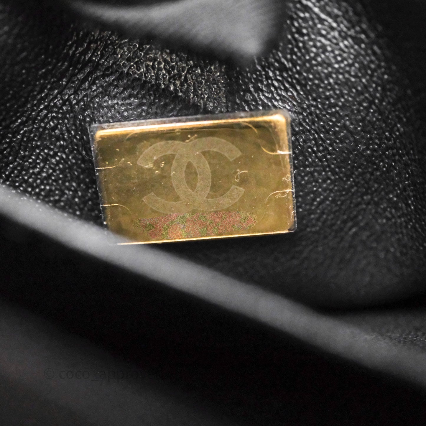 Chanel Small Trendy CC Black Lambskin Gold Hardware
