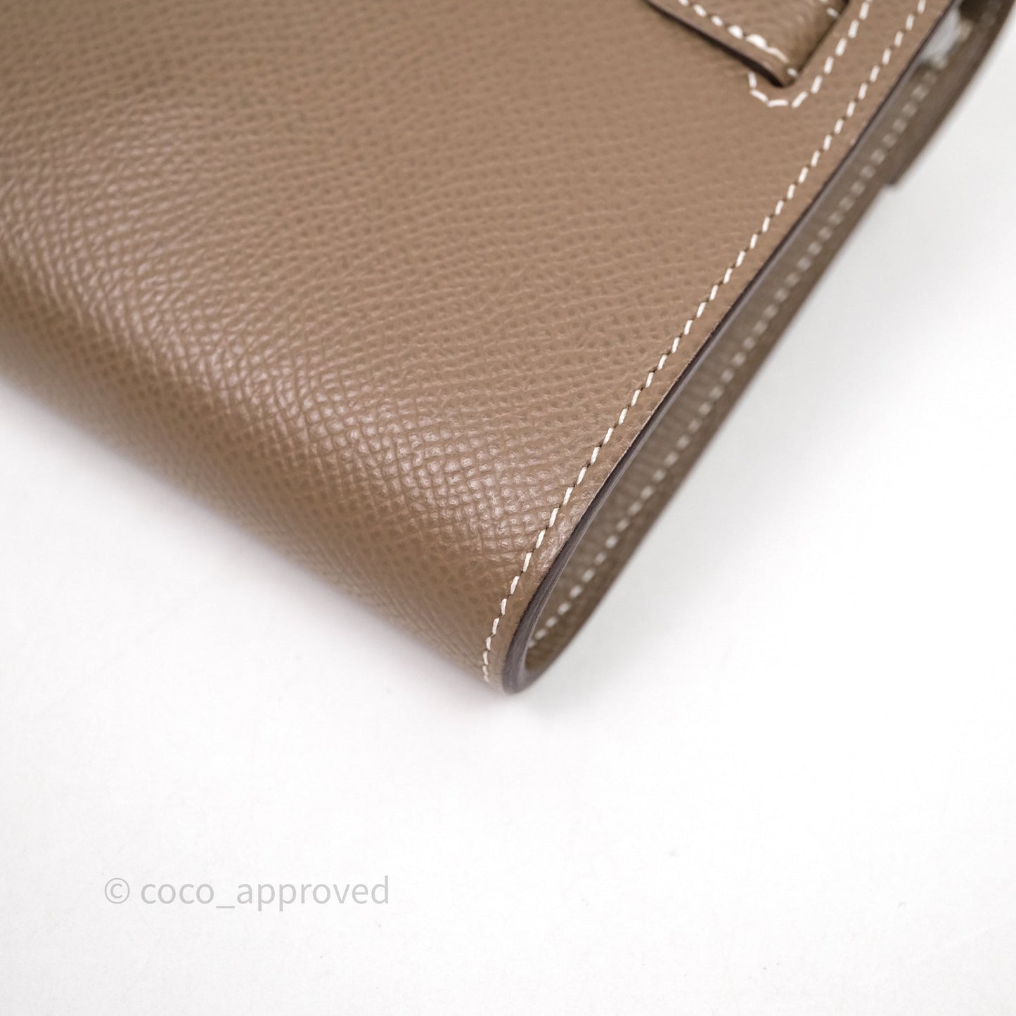 Hermès Kelly To Go Wallet Etoupe 18 Epsom Gold Hardware