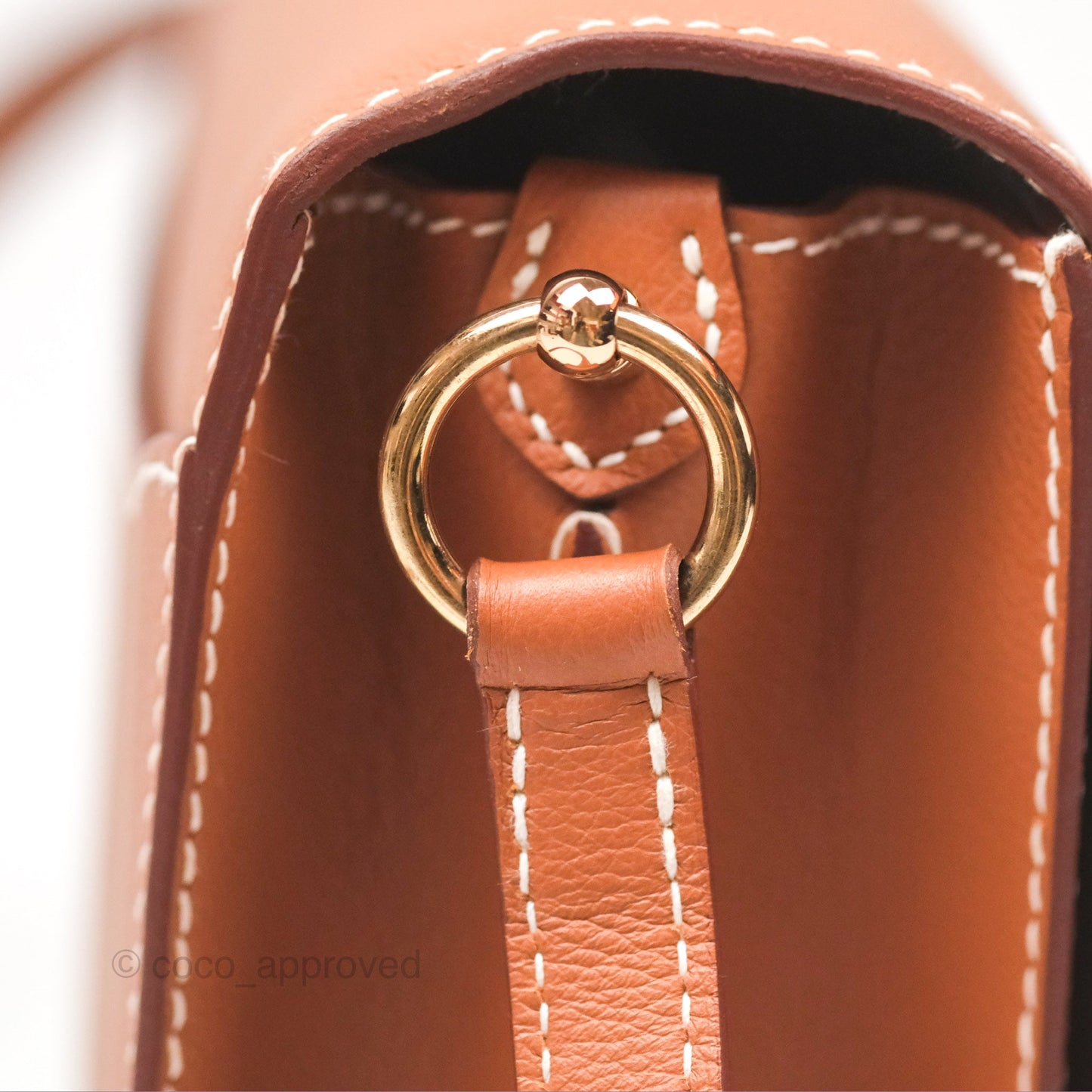 Hermès Roulis 23 Gold Evercolor Gold Hardware