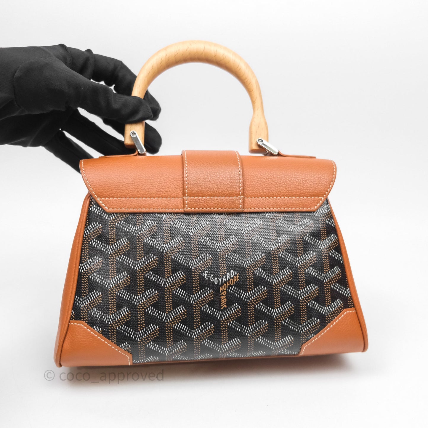 Goyard Saïgon Mini Bag Tan Goyardine Canvas/Chevroches Calfskin
