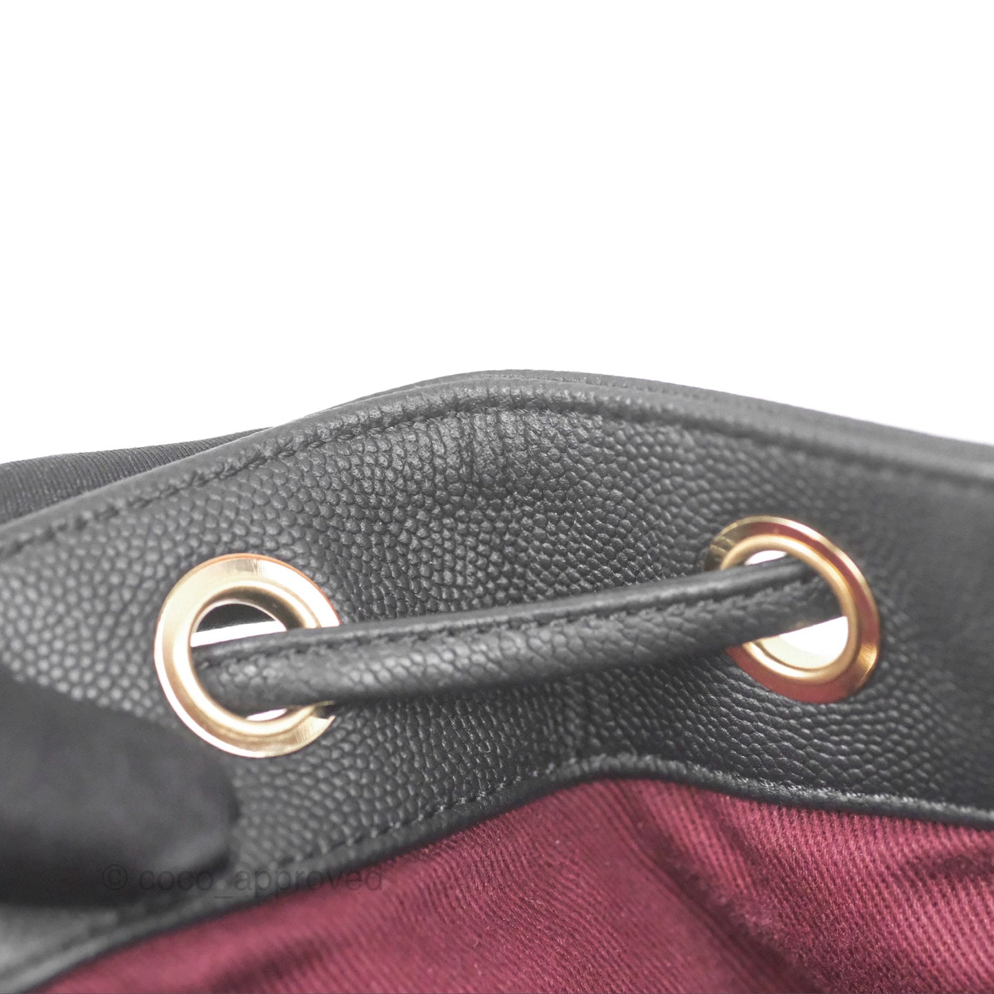 Chanel Quilted Business Affinity Backpack Black Caviar Gold Hardware
