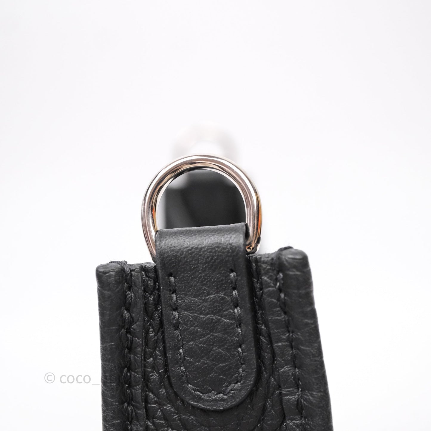 Hermès Mini Evelyne 16 Noir 89 Clemence Palladium Hardware