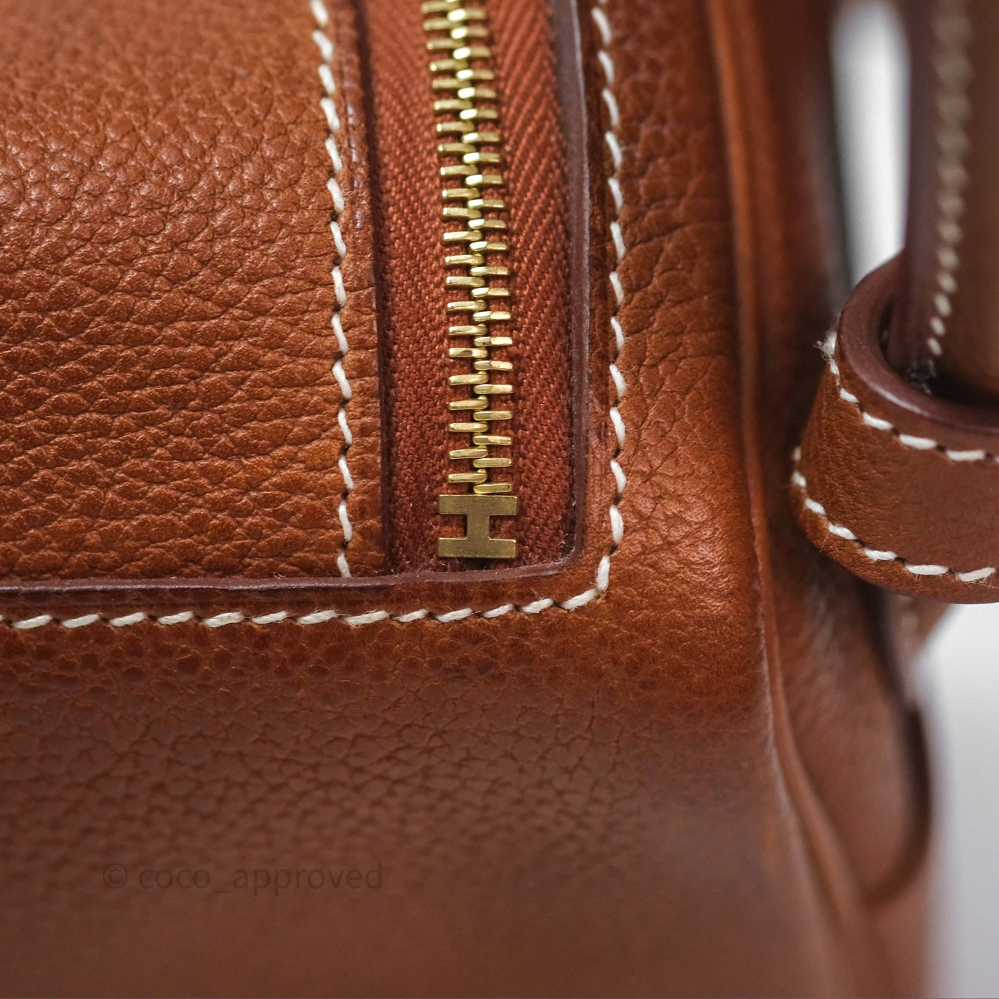 Hermès Mini Lindy 20 Fauve 34 Barenia Gold Hardware
