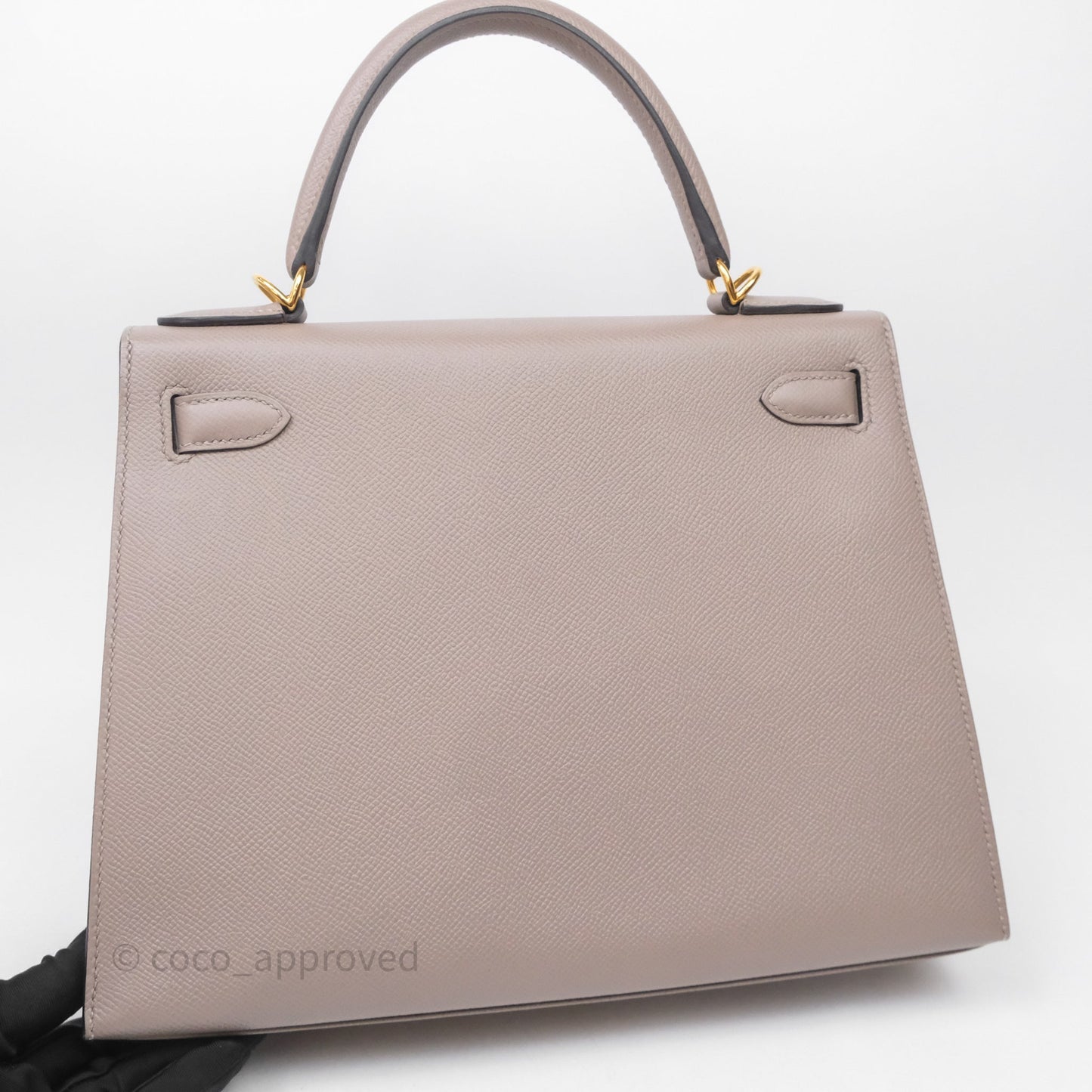 Hermes Kelly 28 Gris Asphalte Epsom Gold Hardware