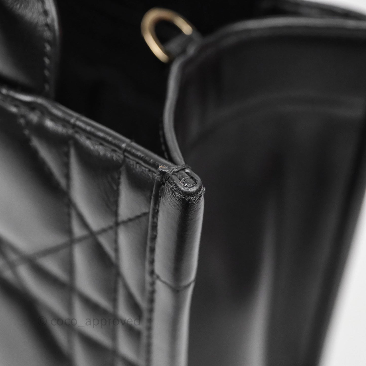 Christian Dior Small Dior Book Tote Black Macrocannage Calfskin Gold Hardware