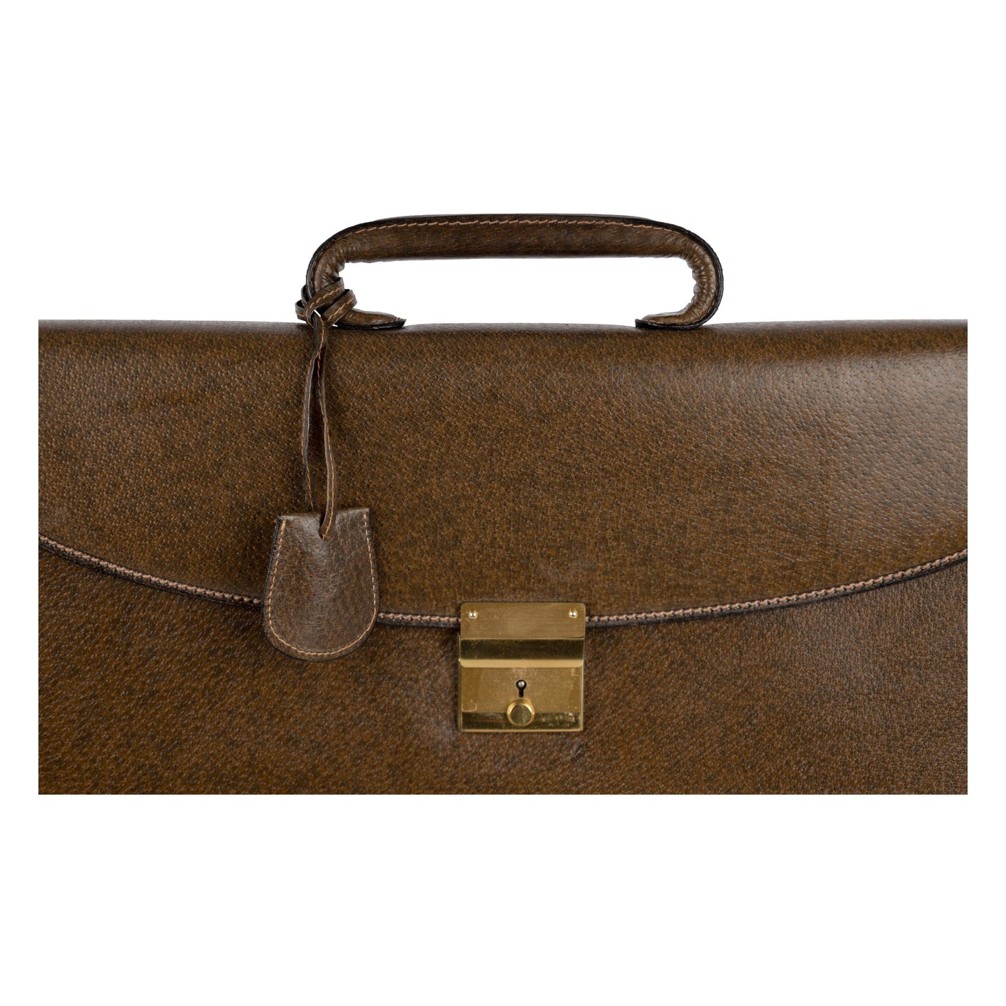 Luxury Gucci Trending 2025 Vintage Leather Briefcase - '90s