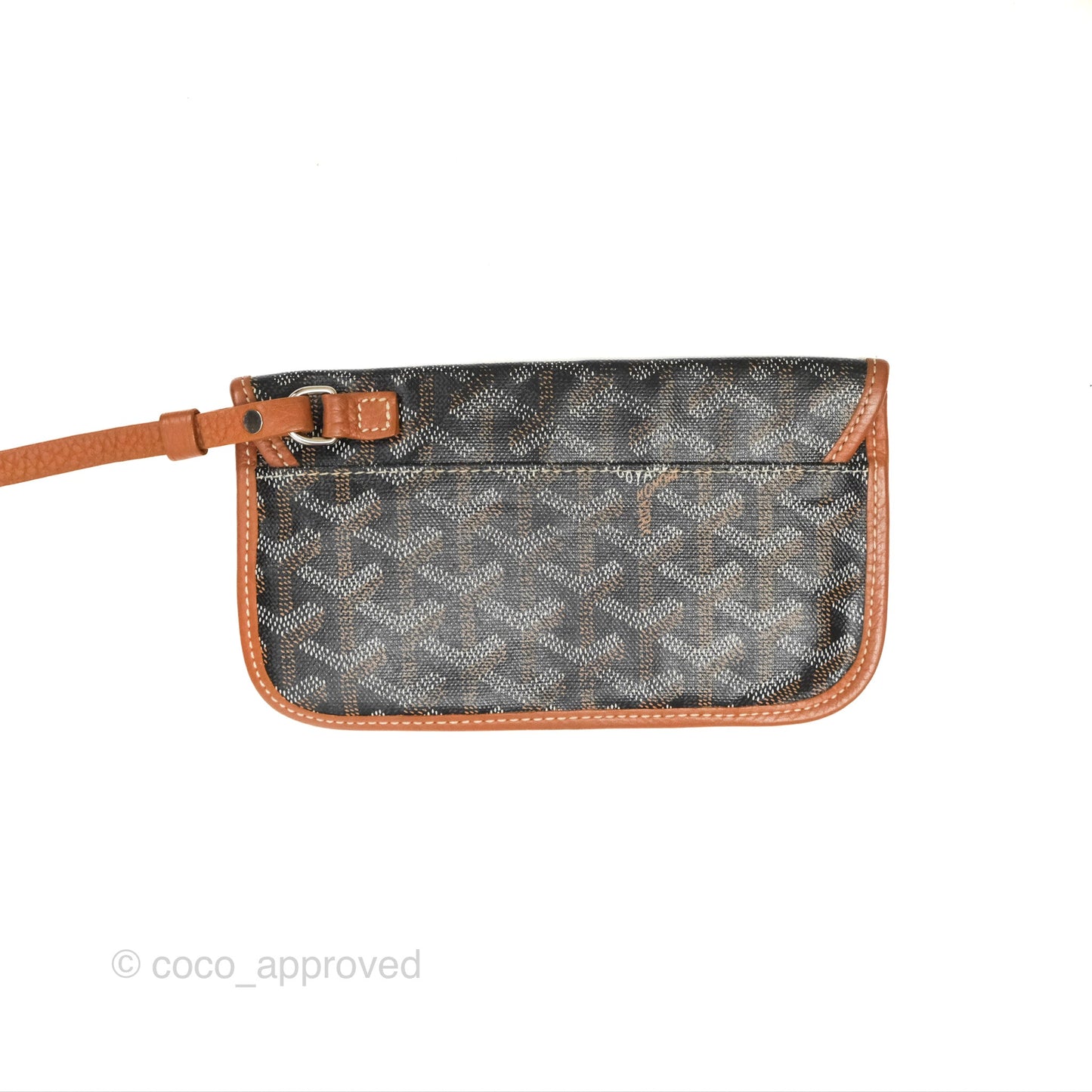 Goyard Hardy Pet Carrier PM Goyardine Canvas Black Tan